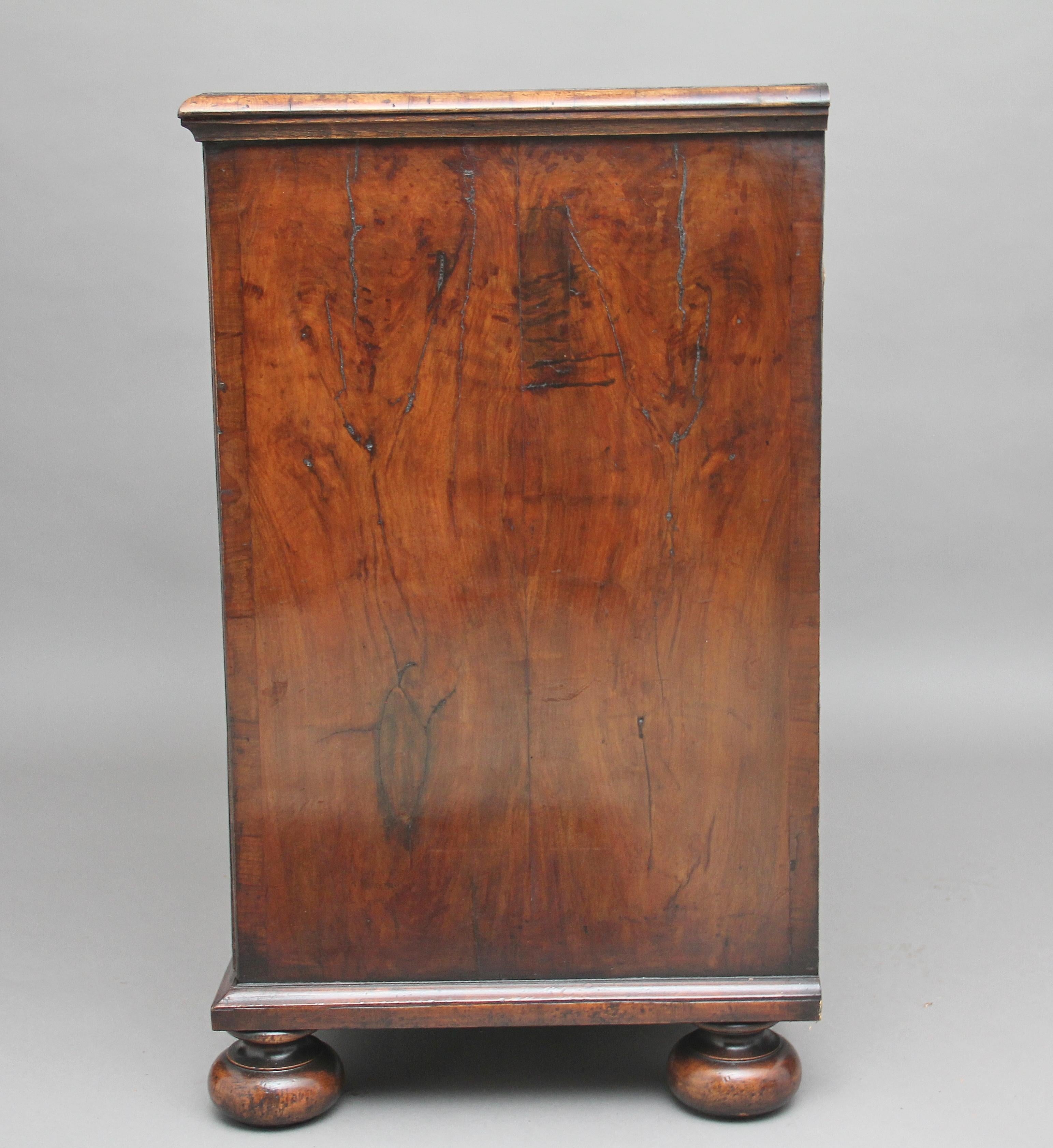 Late 18th Century 18th Century Oyster Wood Chest