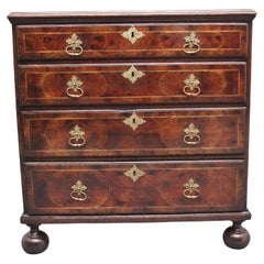 18th Century Oyster Wood Chest