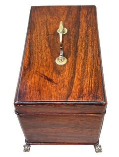 18th Century Padouk Wood Tea Caddy