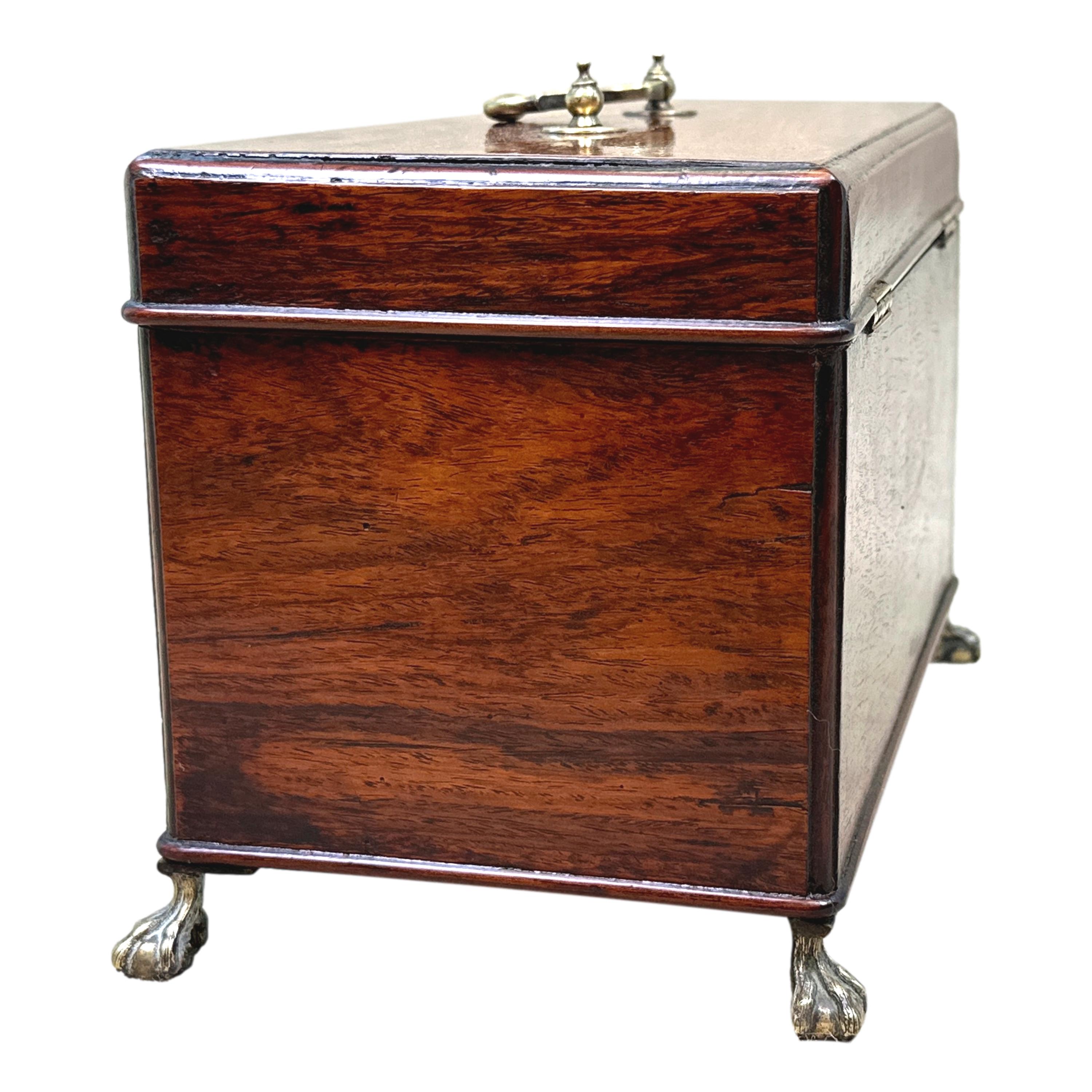 18th Century Padouk Wood Tea Caddy For Sale 2
