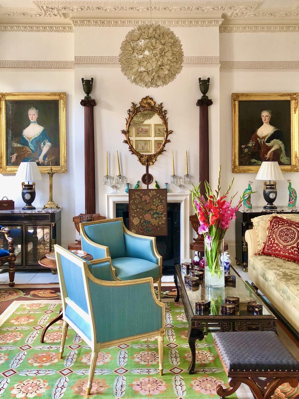 English 18th Century Painted and Gilded Armchairs