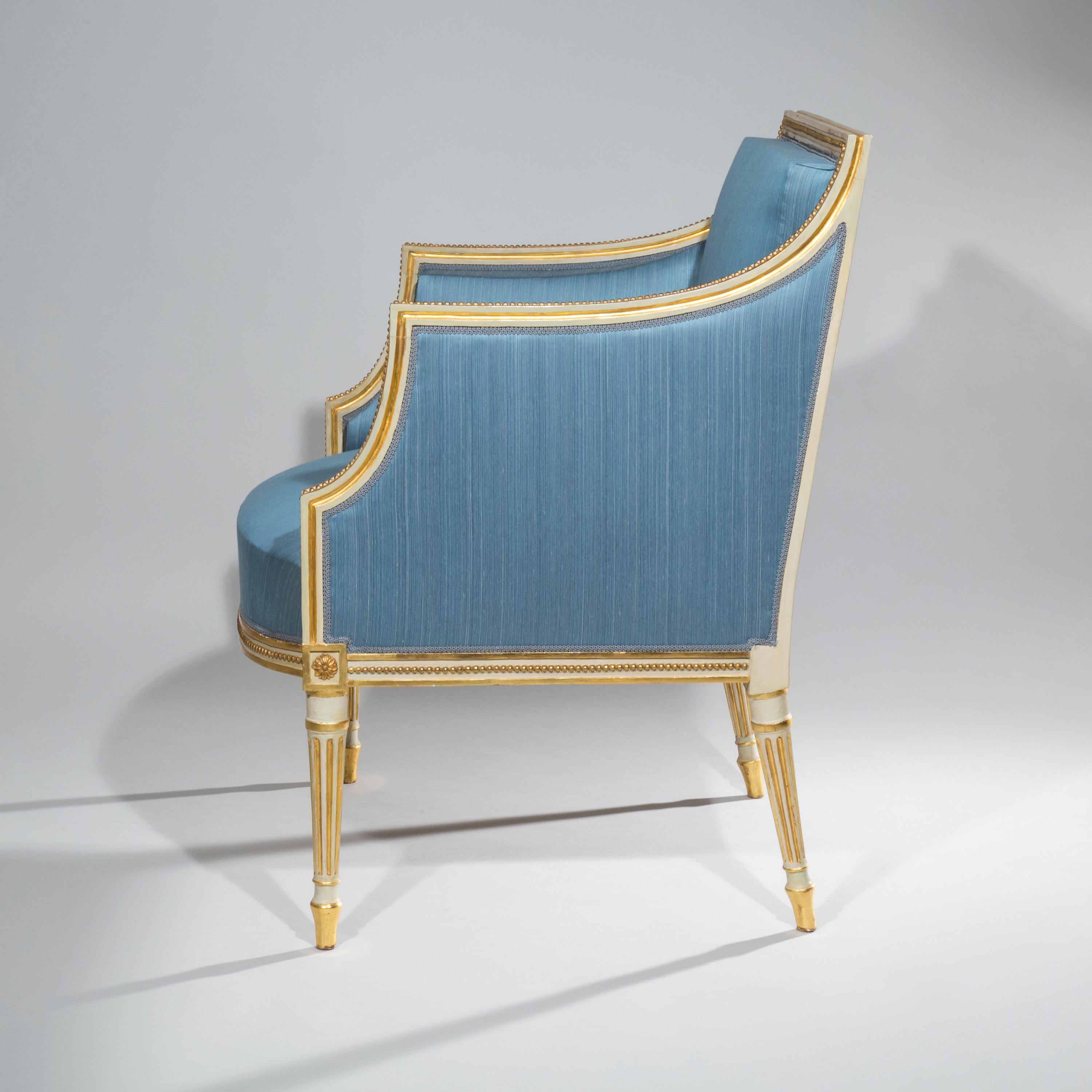 18th Century Painted and Gilded Armchairs 1