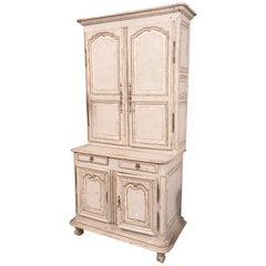 18th Century Painted Buffet Deux Corps