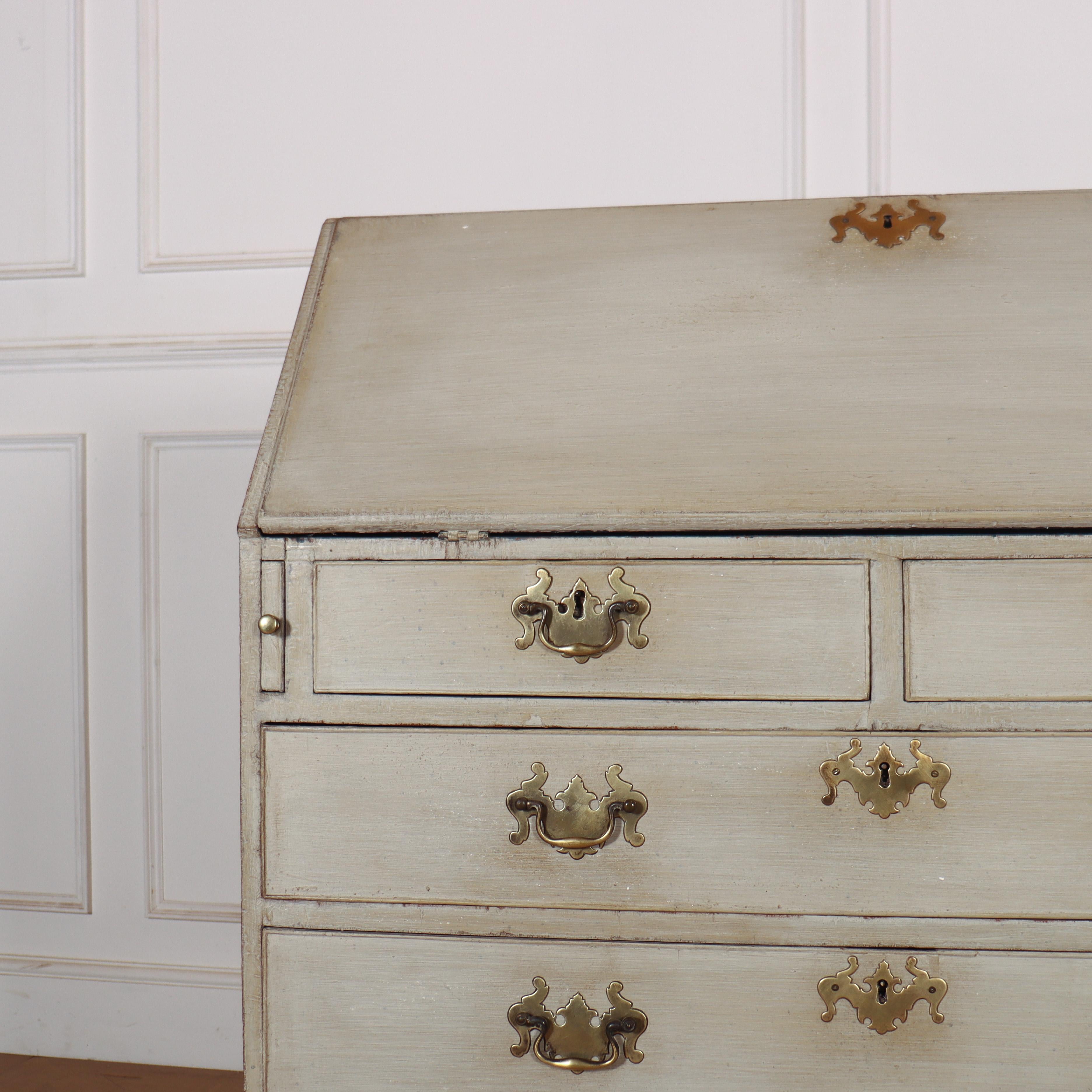 George III 18th Century Painted Bureau For Sale