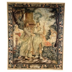 18th Century Painted Canvas, Rachel and Leah – Provence, France