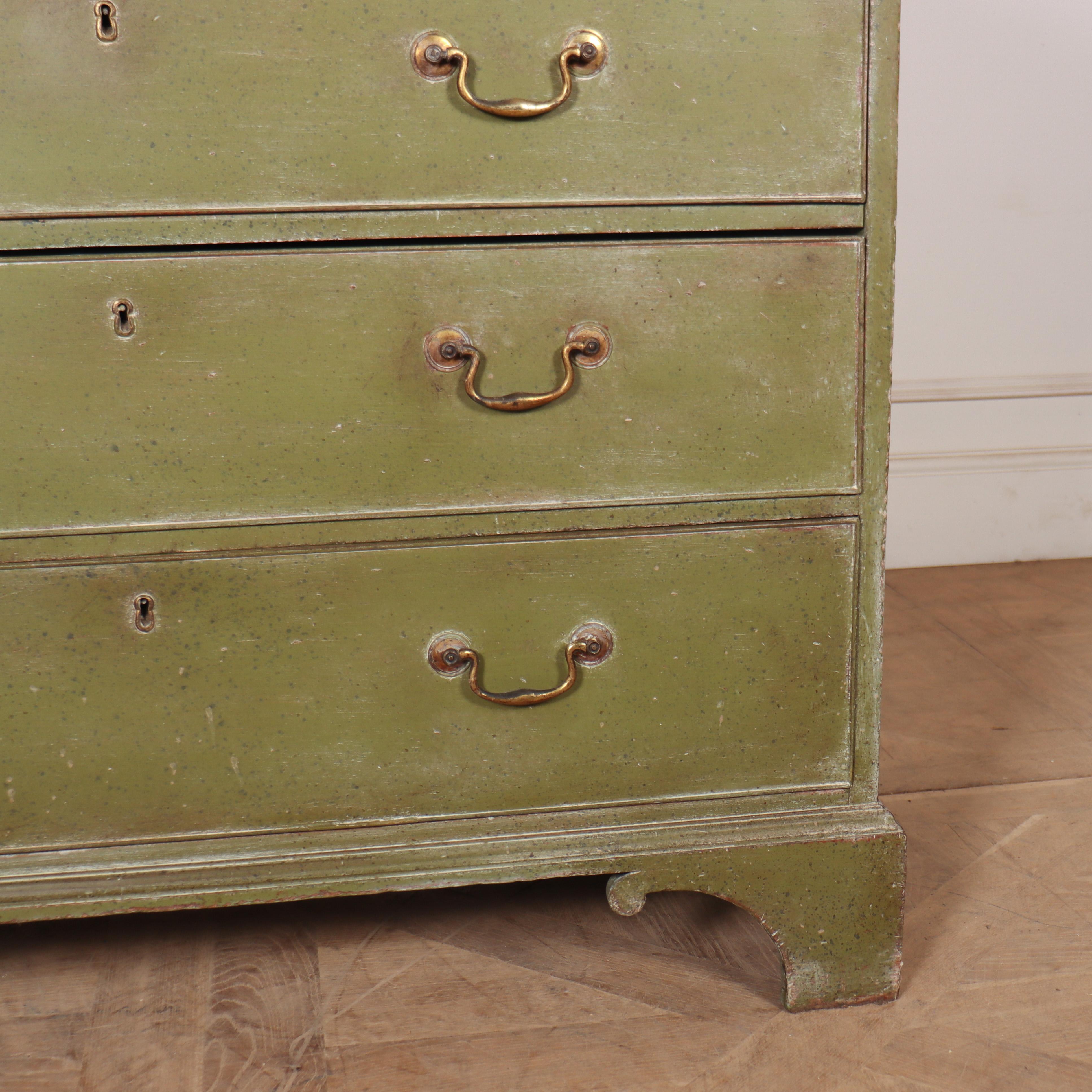 George III 18th Century Painted Chest of Drawers For Sale