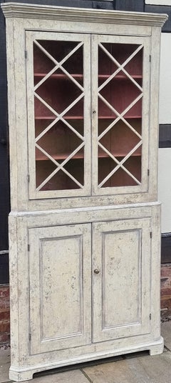 18th century painted cupboard, circa 1790, English