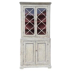 18th century painted cupboard, circa 1790, English