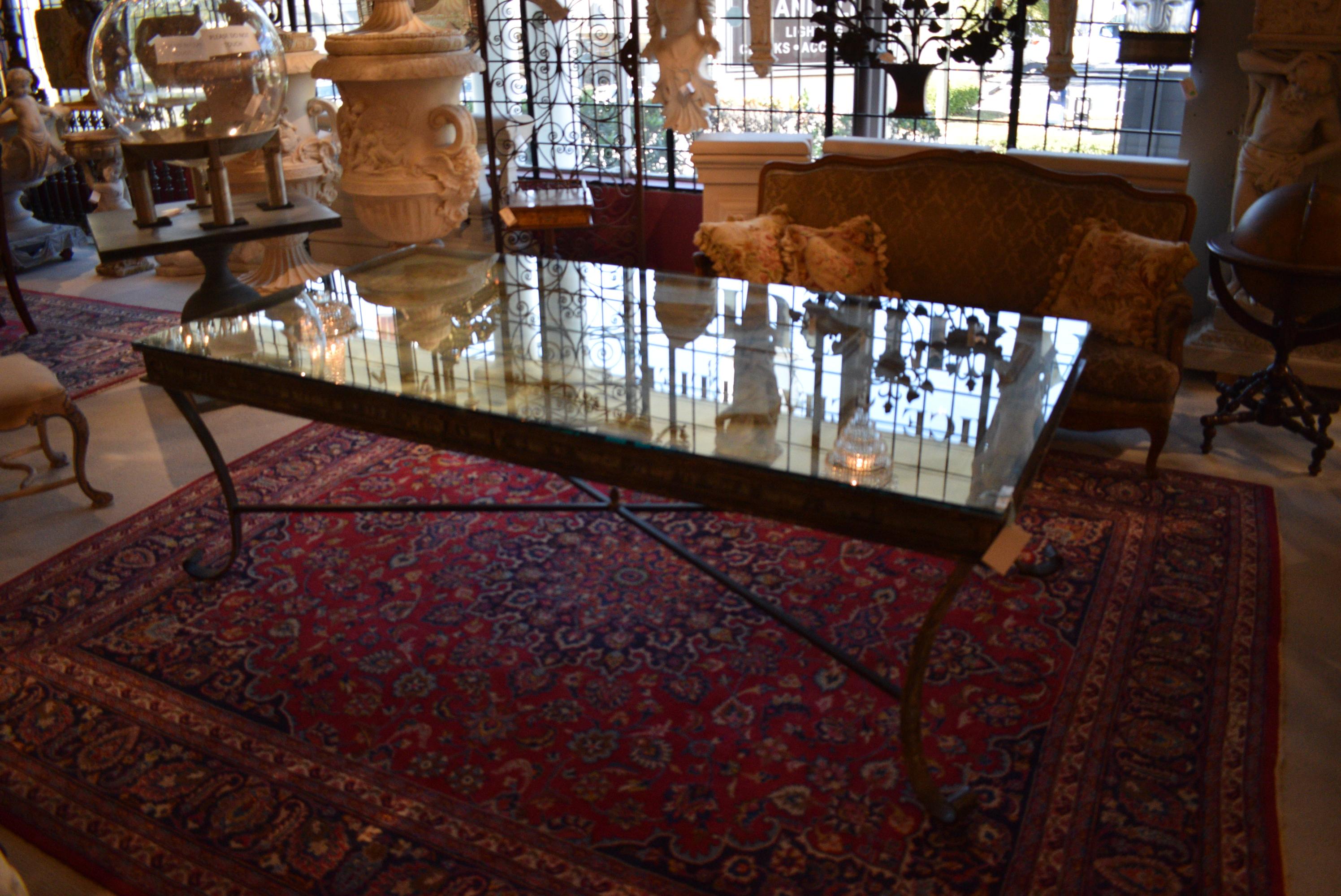 18th Century Painted Door Custom Dining Table For Sale 5