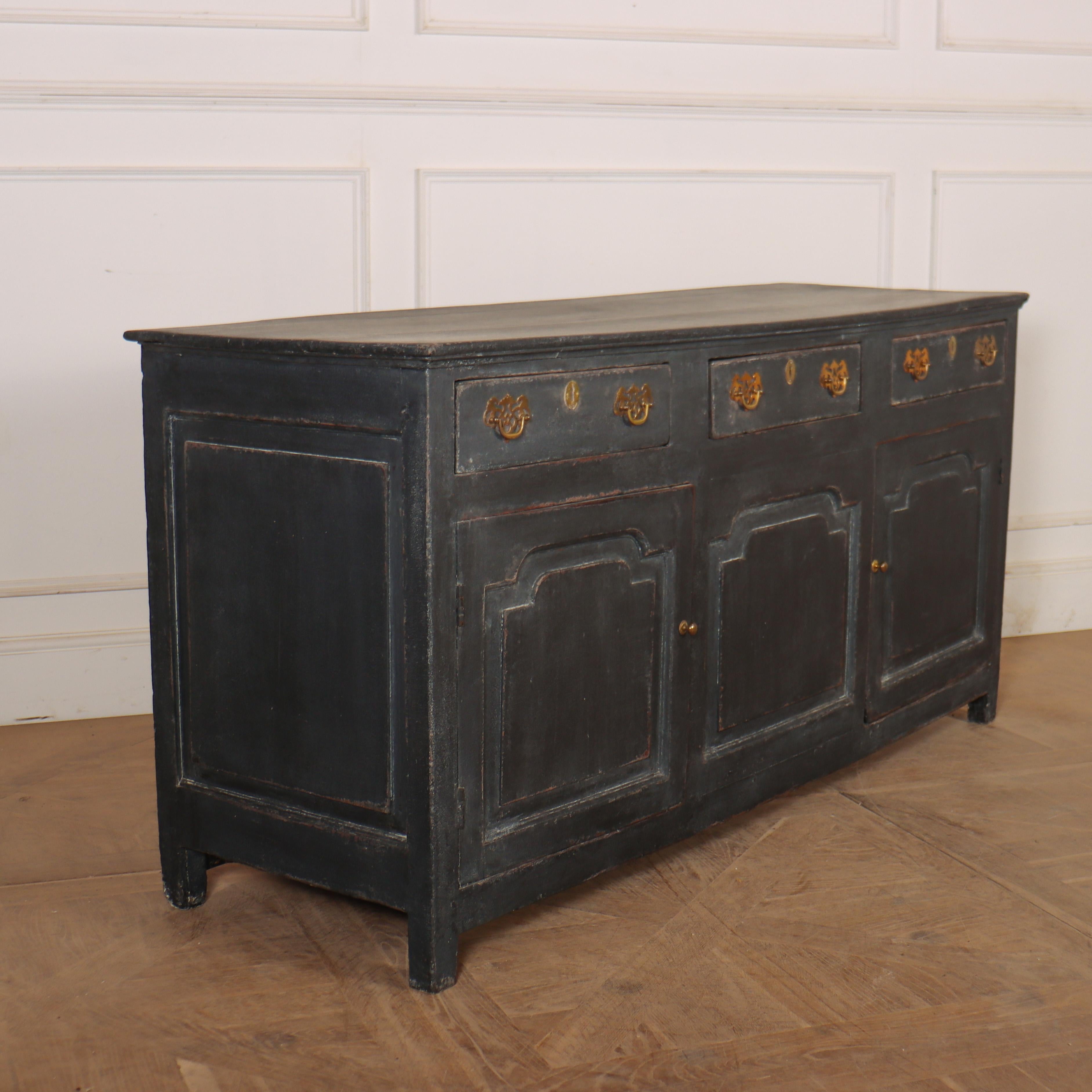 Oak 18th Century Painted Dresser Base For Sale