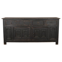 Base de commode peinte du 18e siècle