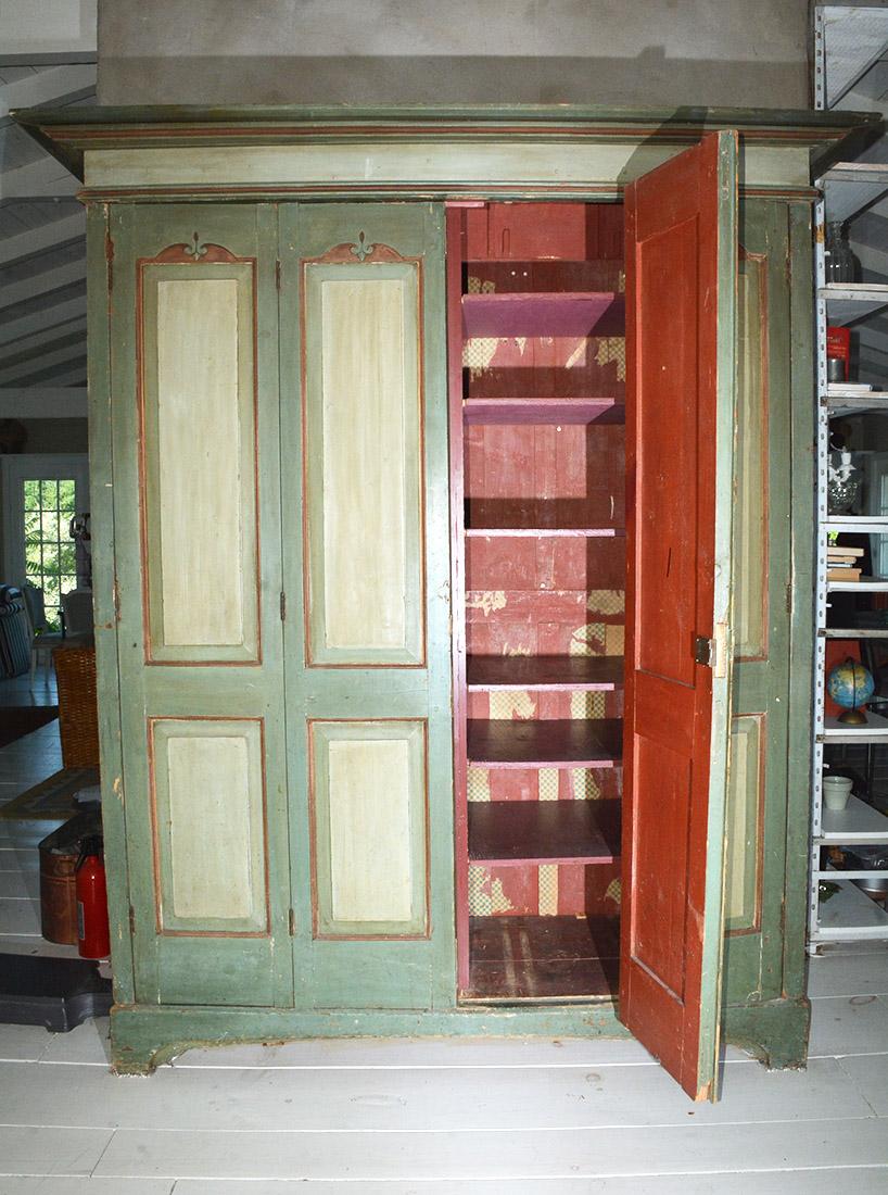 Country Credenza dipinta del XVIII secolo in stile olandese in vendita