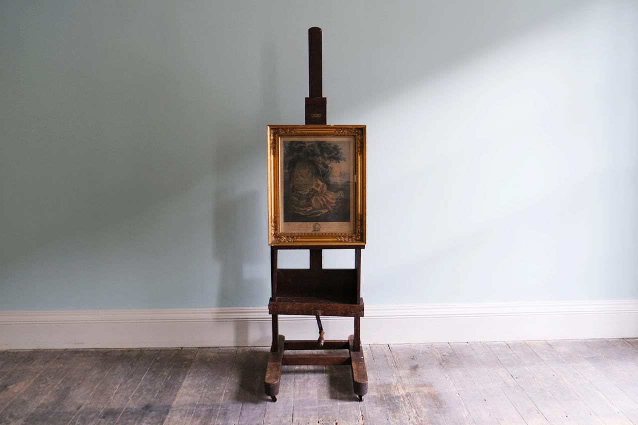 Incisione dipinta del XVIII secolo in stile rococò, dopo François Boucher (1703-1770).

Incisione dipinta inserita nella sua cornice dorata originale. 

Dimensioni: H64,5 x W52,5 x P5,5 cm.