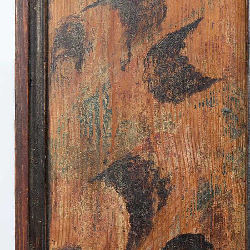 Peint à la main Cabinet de mariage d'art populaire peint du 18e siècle en vente