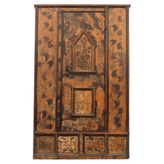 Armario Nupcial de Arte Popular Pintado del Siglo XVIII