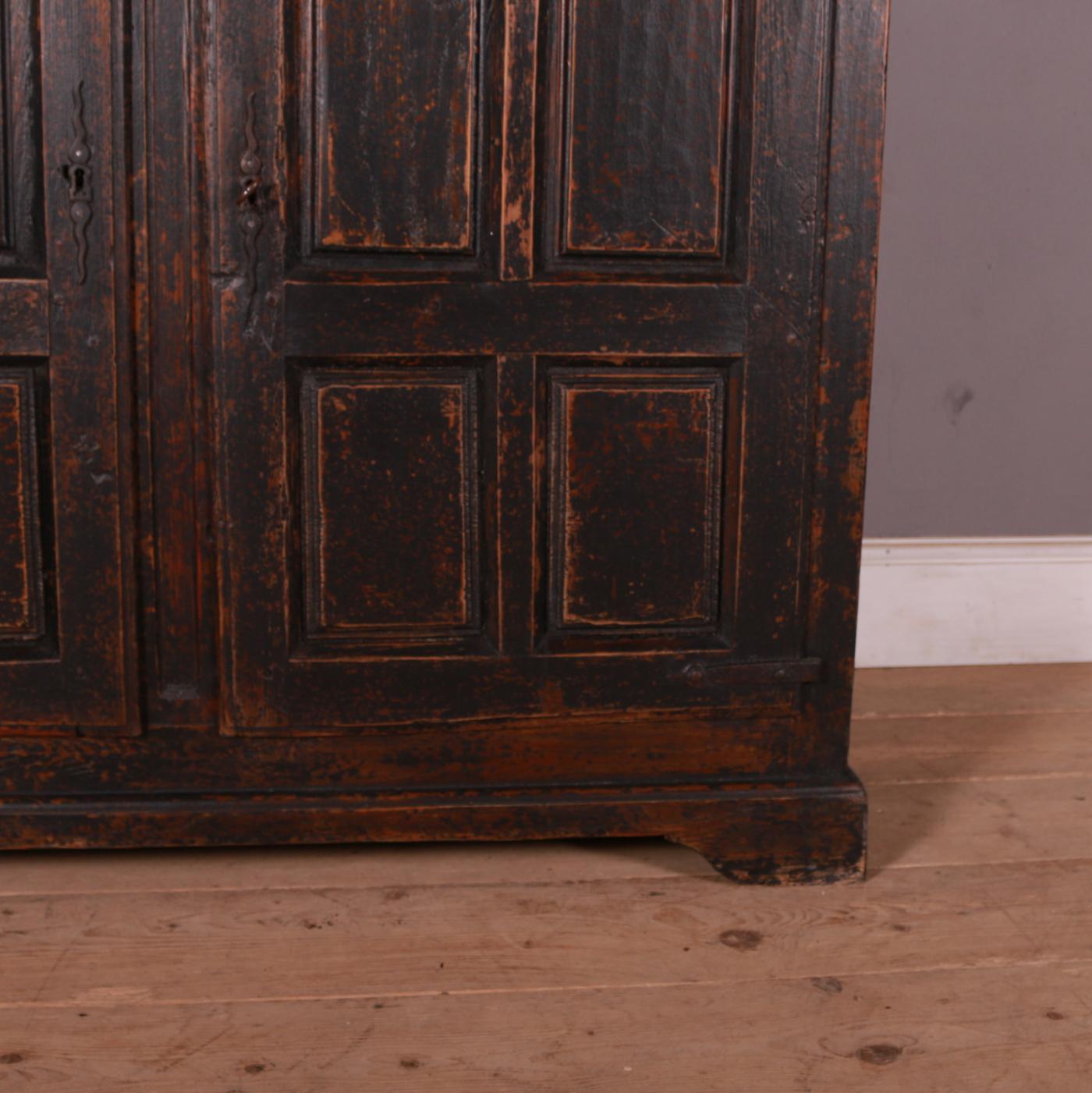 French 18th Century Painted Food Cupboard For Sale