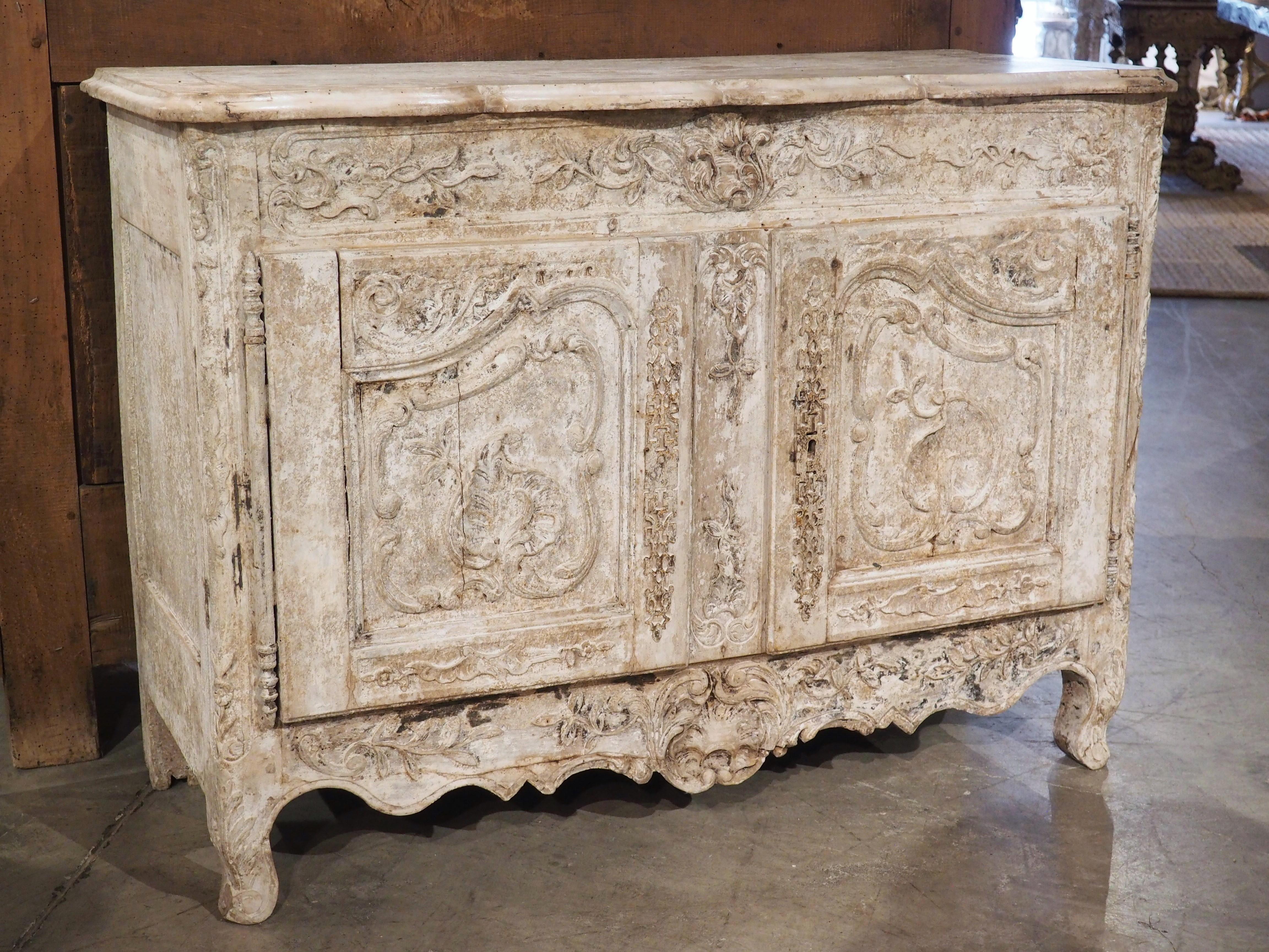 18th Century Painted French Buffet from Provence 13