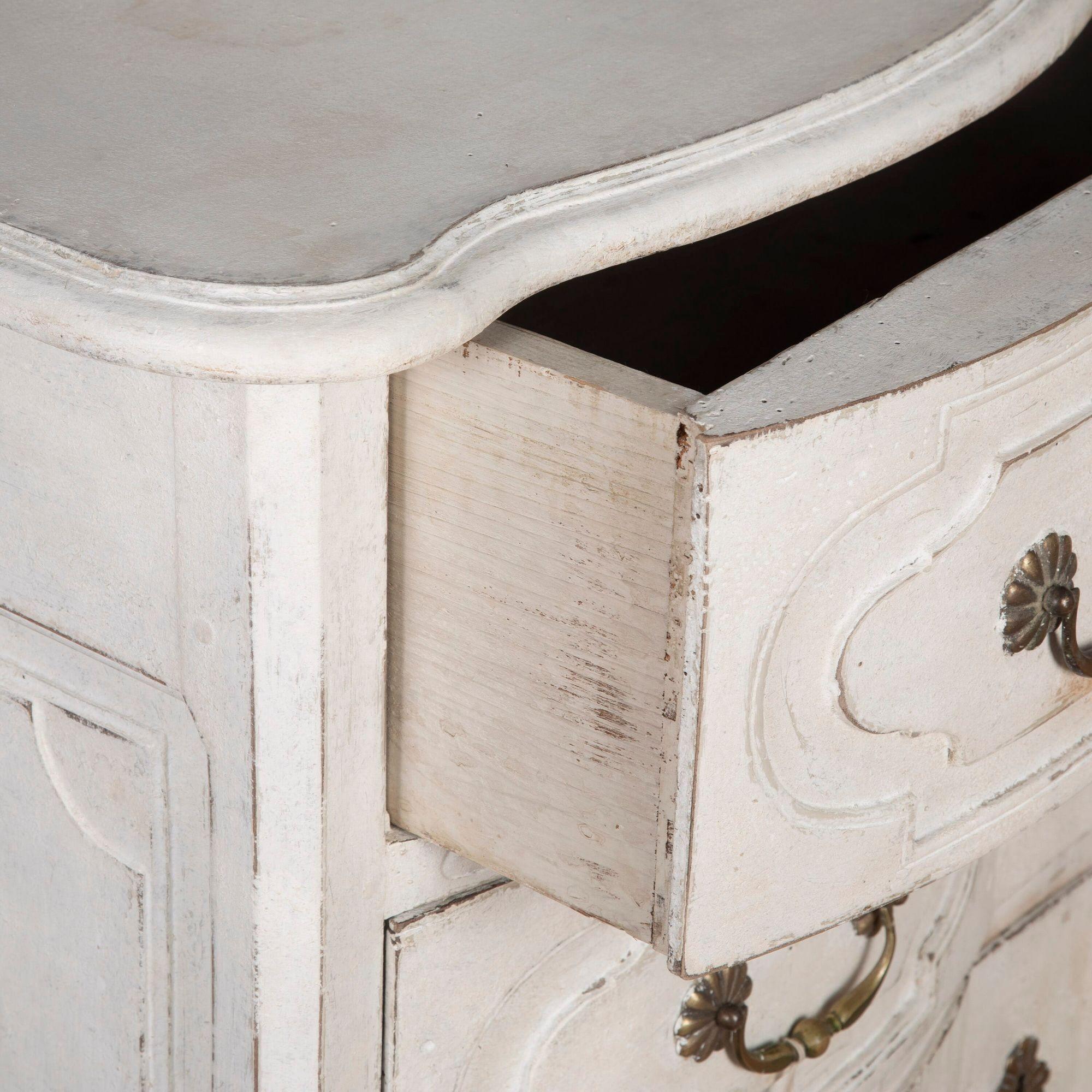 18th Century and Earlier 18th Century Painted French Commode For Sale