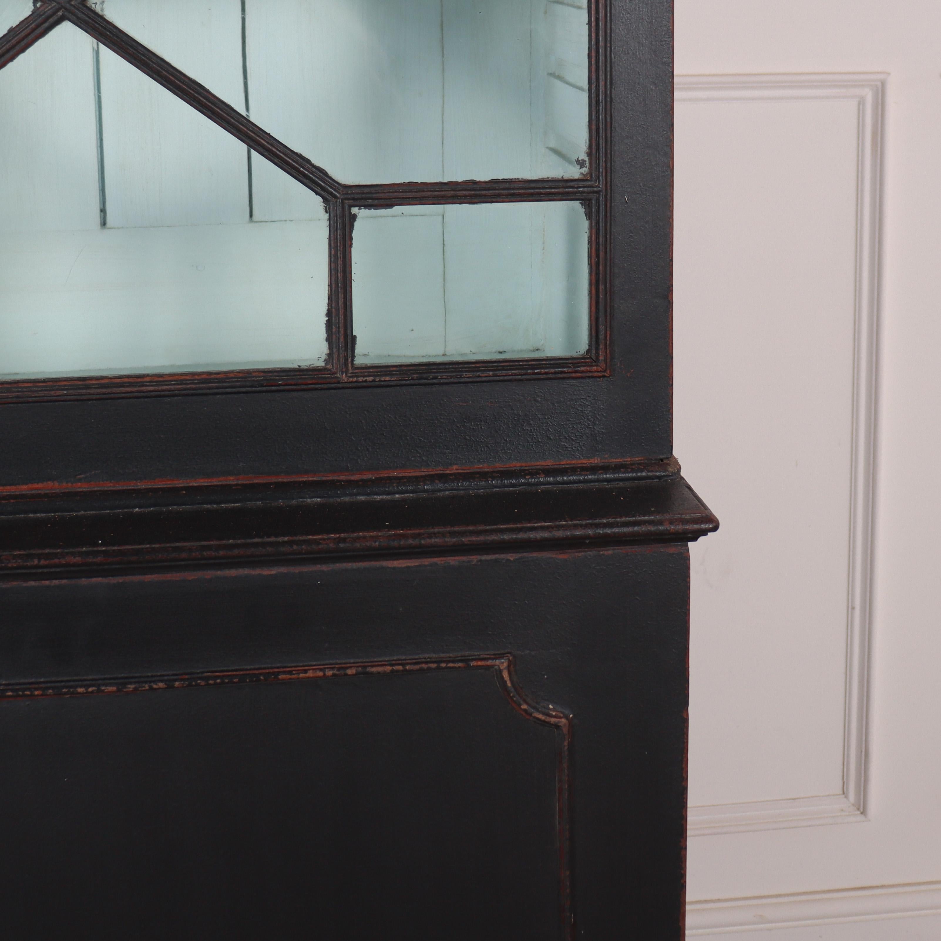 18th Century and Earlier 18th Century Painted Georgian Bookcase For Sale