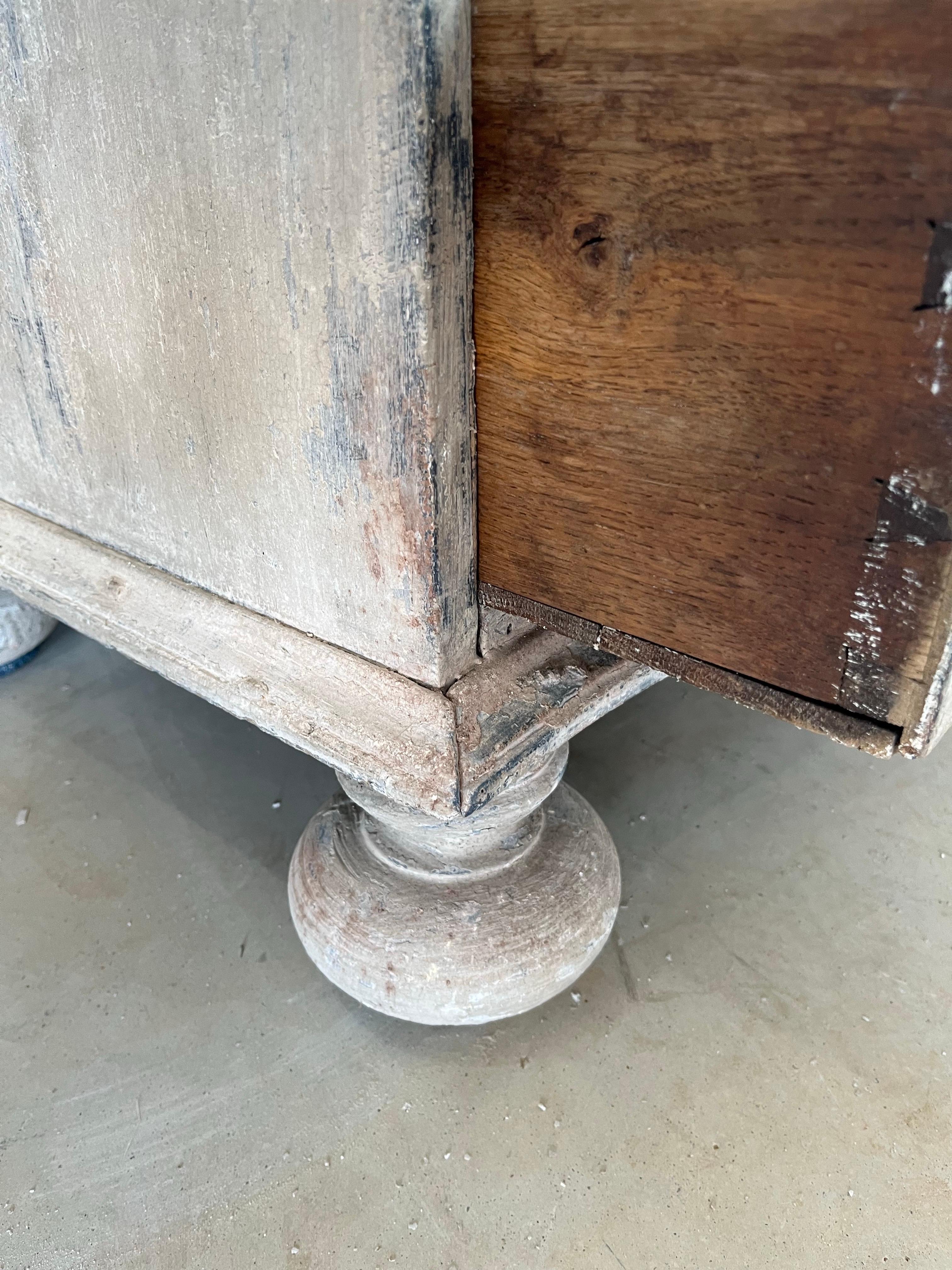 Cassettone Gustavo dipinto del XVIII secolo / Commode / Cassettiera in vendita 3