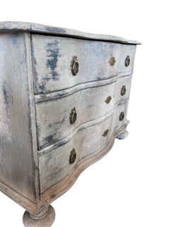 18th Century Painted Gustavian Dresser / Commode / Chest of Drawers