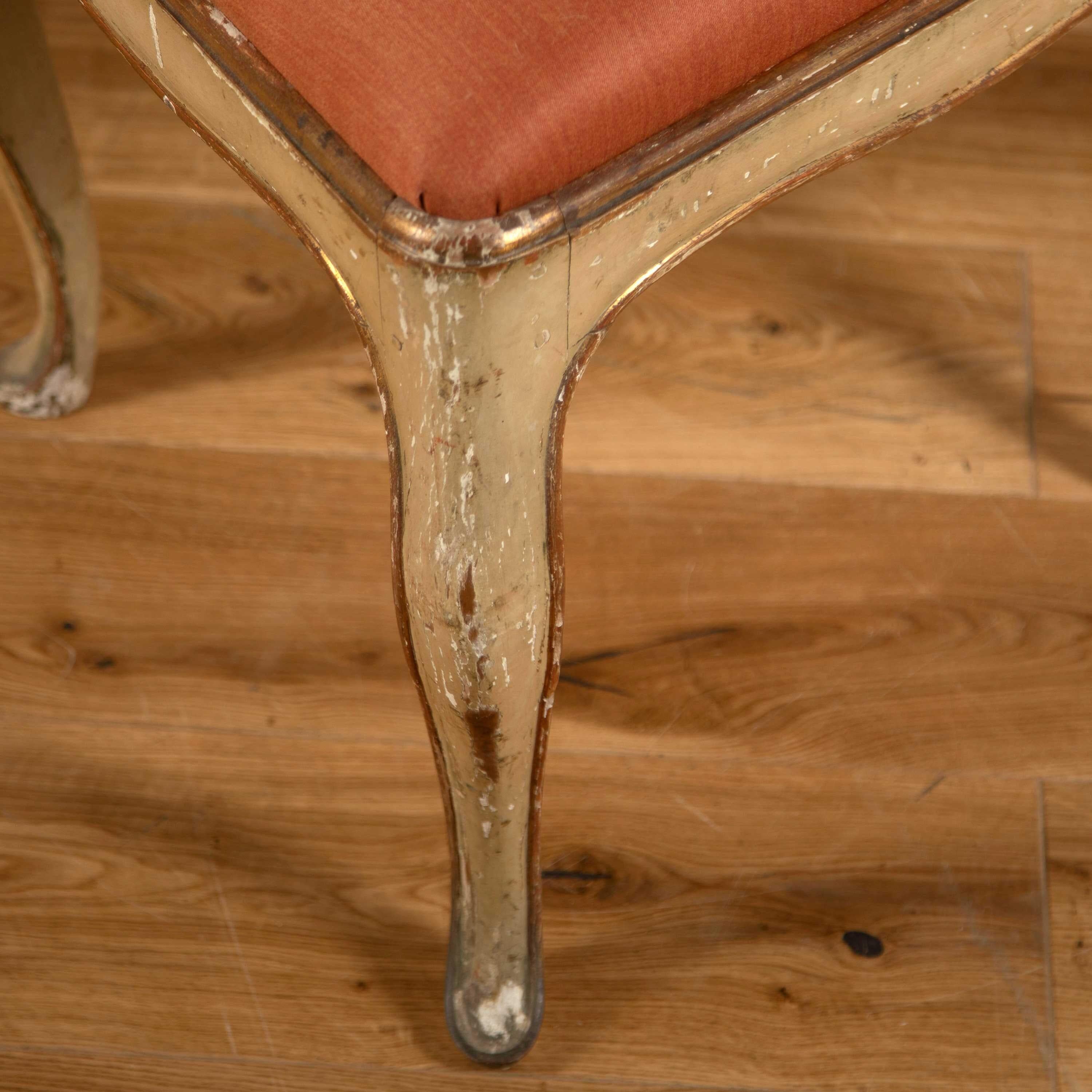 18th Century Painted Italian Dining Chairs 5