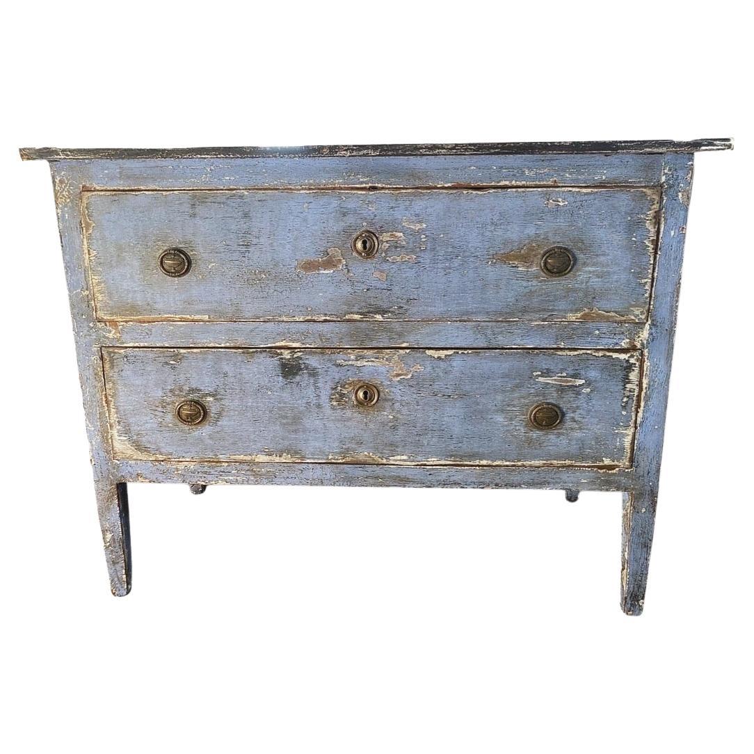 18th Century Painted Italian Louis XVI Commode / Chest of Drawers