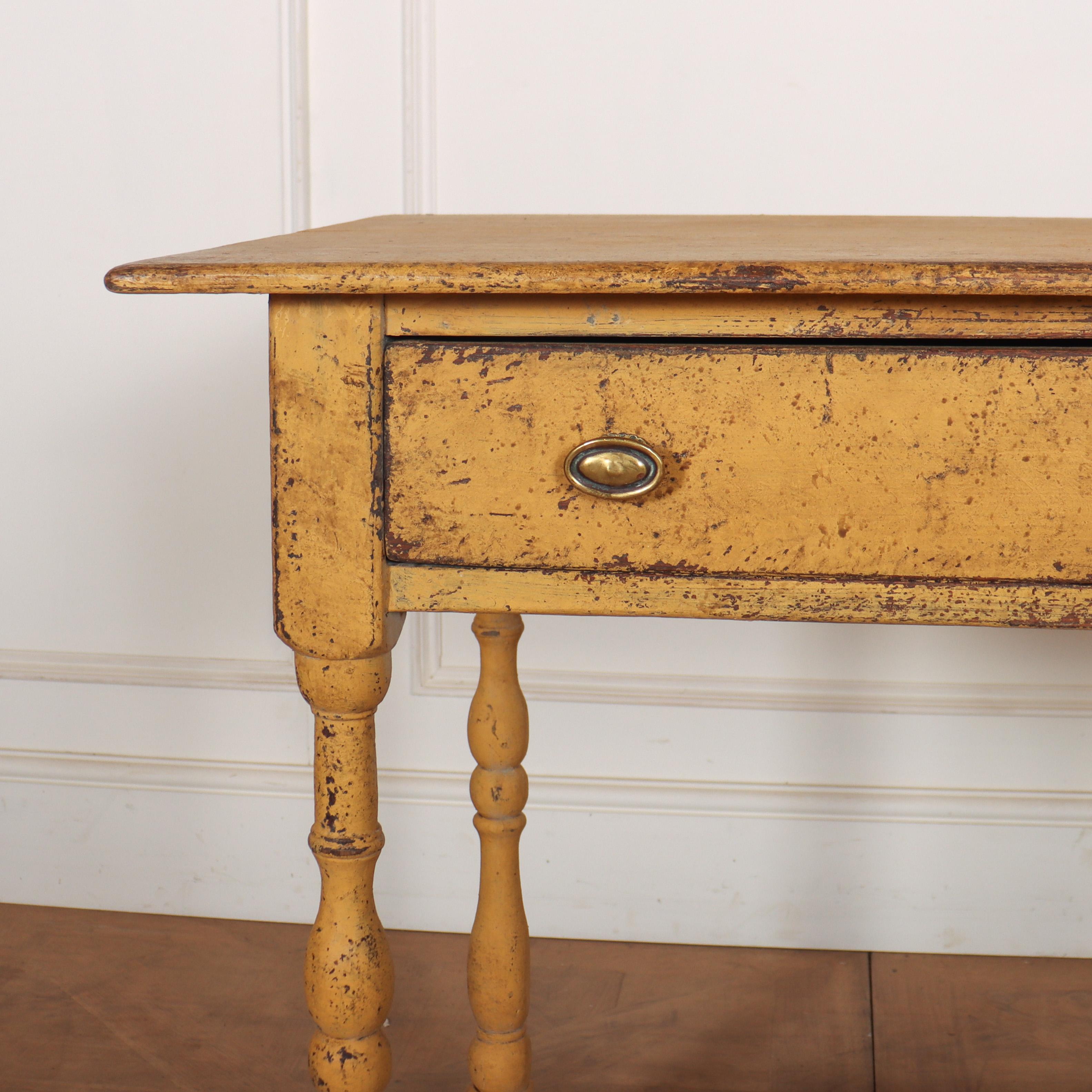 Small painted 18th C English oak lamp table. 1790.

Reference: 8405

Dimensions
36 inches (91 cms) Wide
21 inches (53 cms) Deep
30 inches (76 cms) High