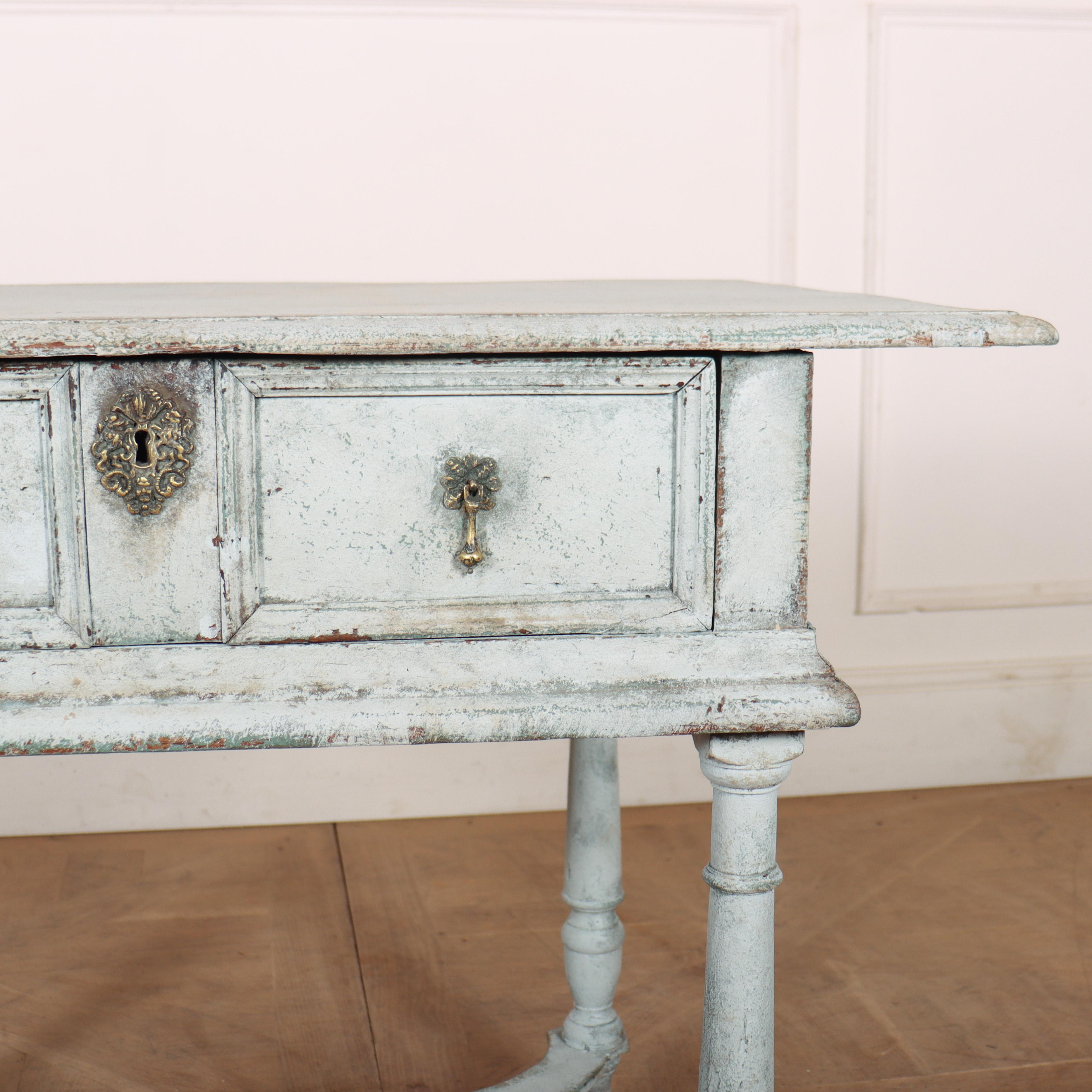 George II Table de lampe peinte du 18ème siècle en vente