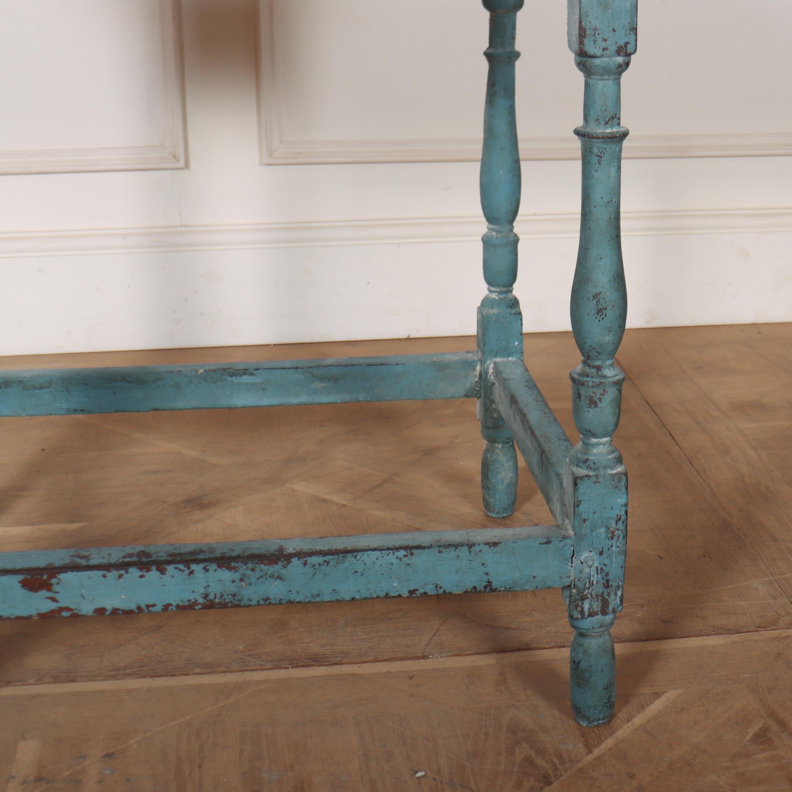 English 18th Century Painted Lamp Table For Sale