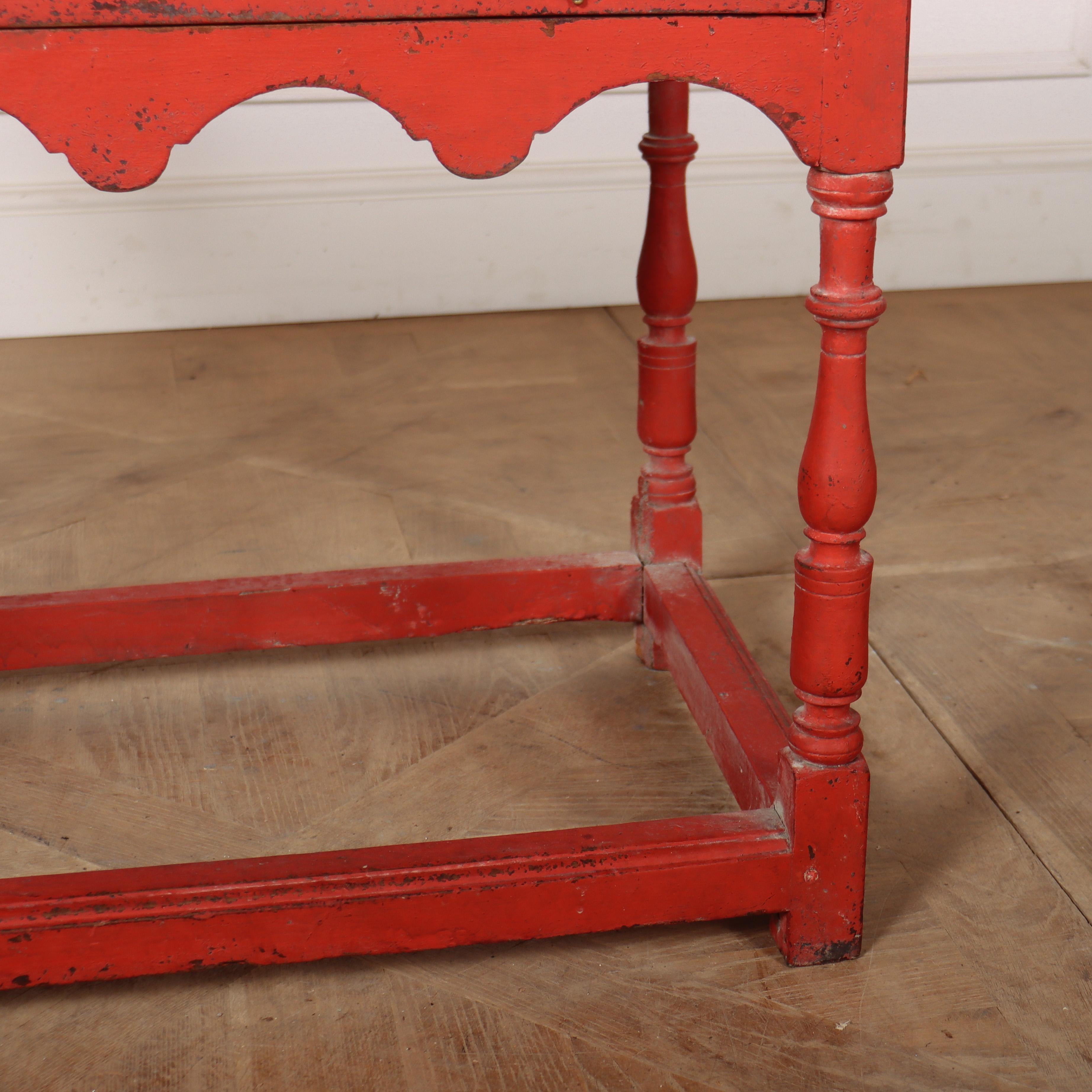 English 18th Century Painted Lamp Table For Sale