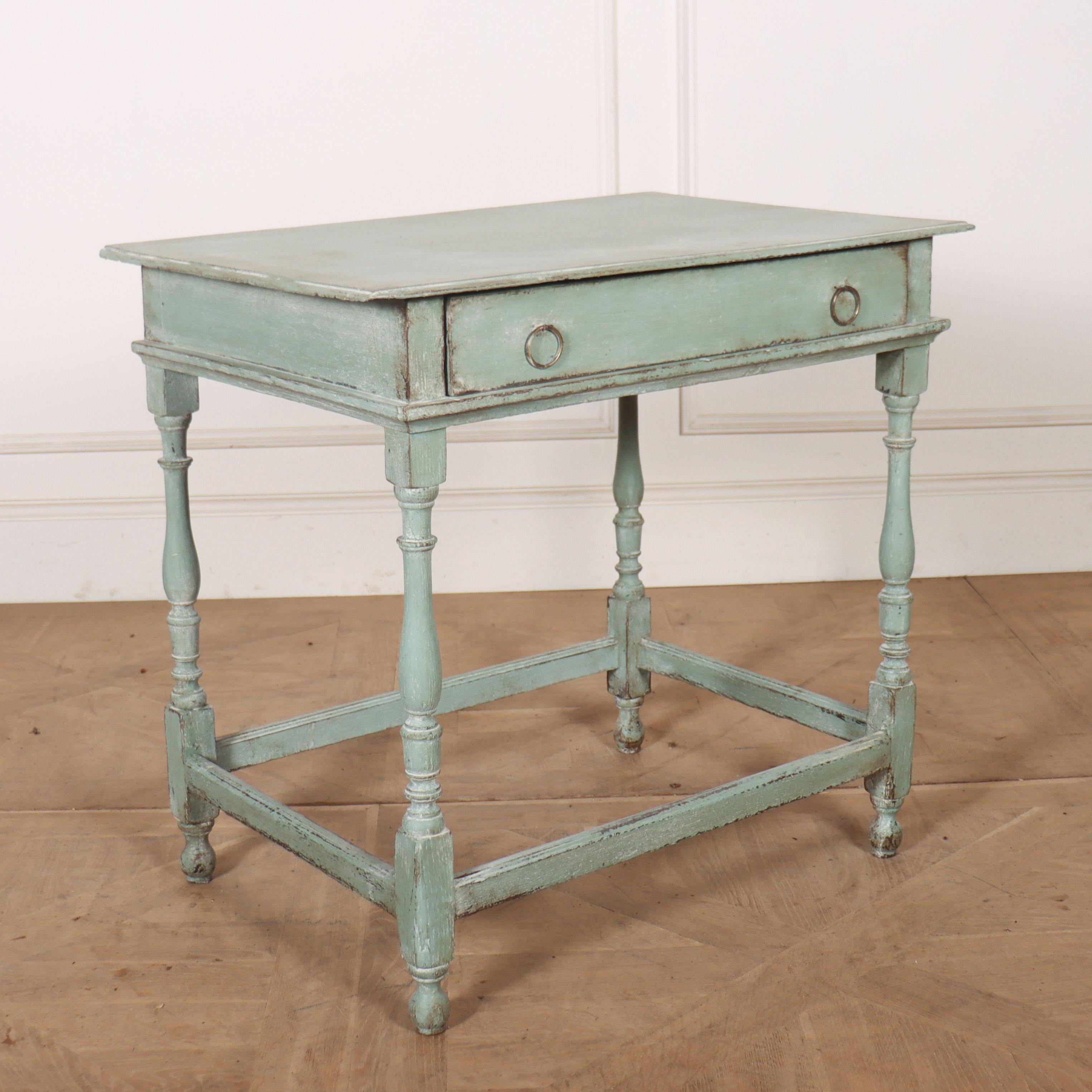 Oak 18th Century Painted Lamp Table For Sale