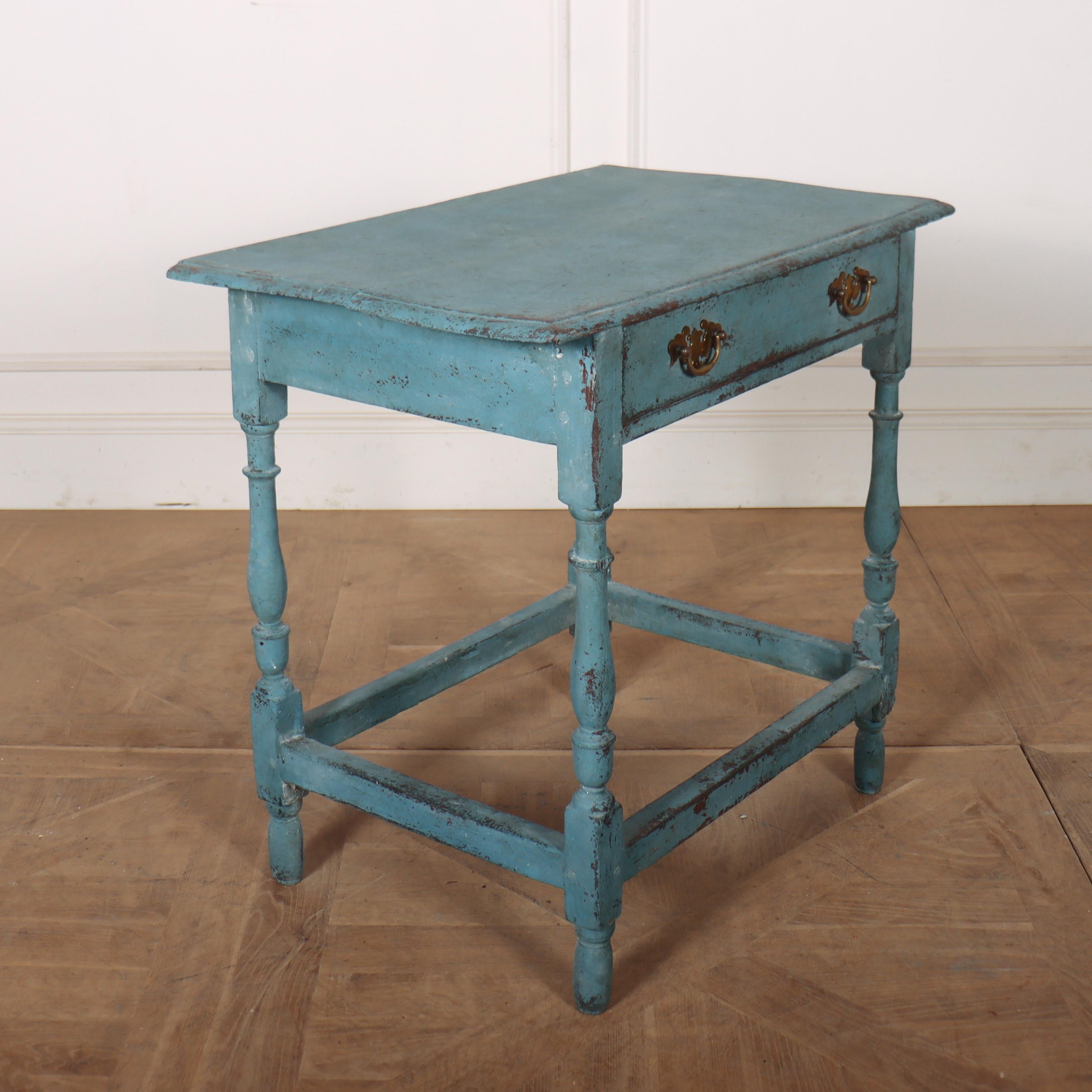 18th Century and Earlier 18th Century Painted Lamp Table For Sale