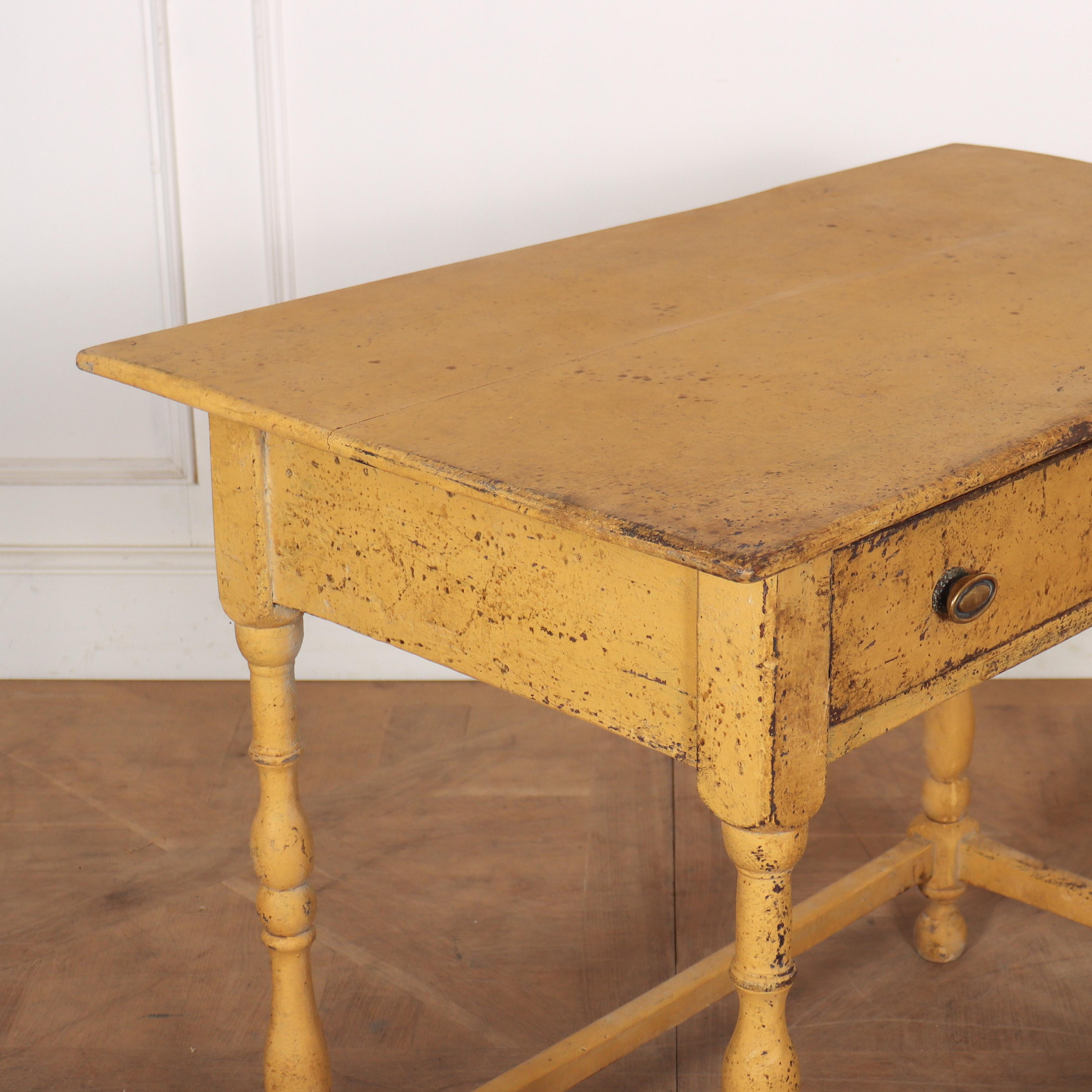 Oak 18th Century Painted Lamp Table For Sale