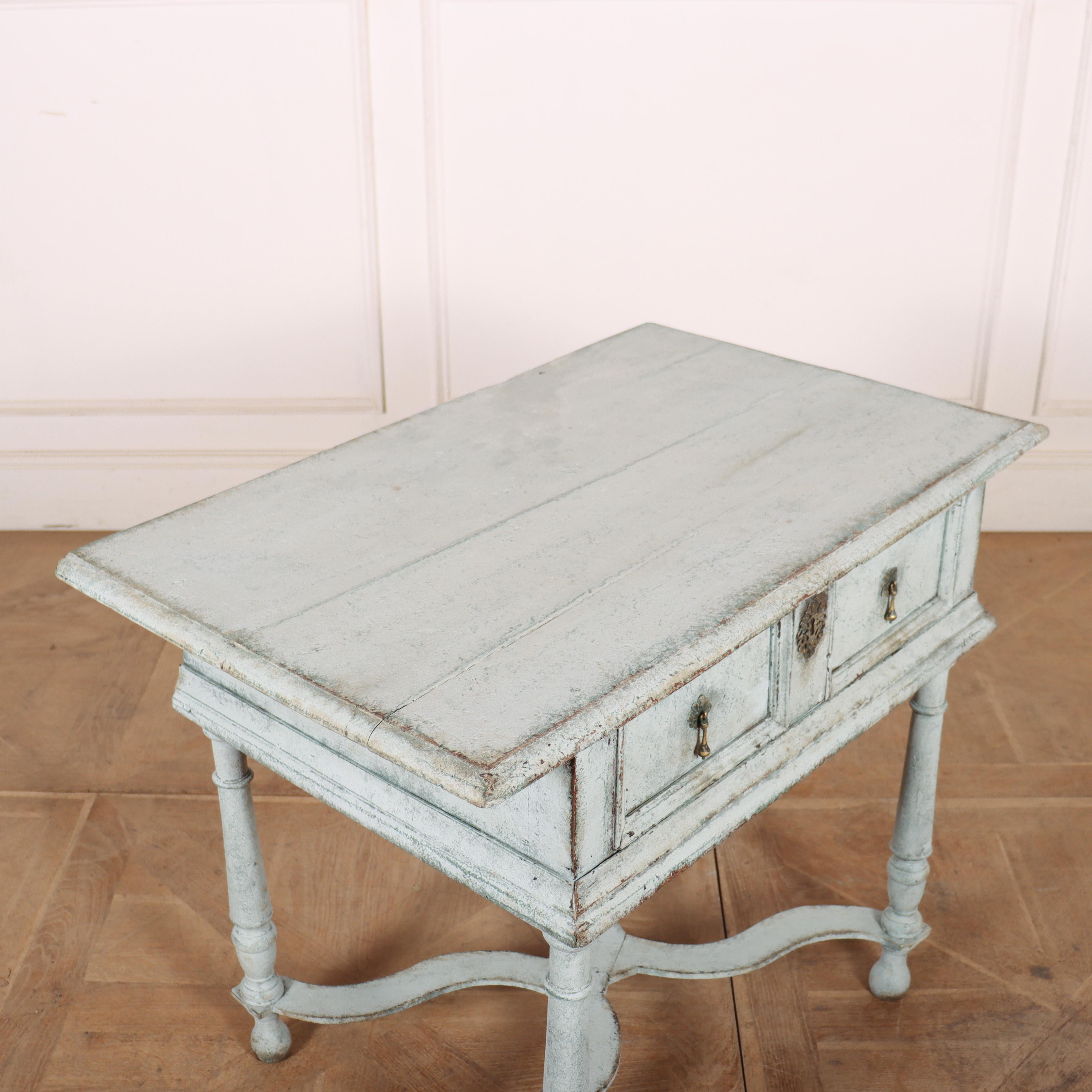 XVIIIe siècle et antérieur Table de lampe peinte du 18ème siècle en vente