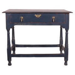 Antique 18th Century Painted Lamp Table