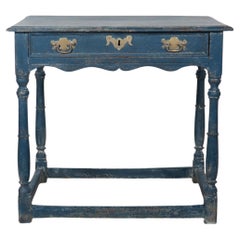 Antique 18th Century Painted Lamp Table