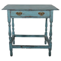 Antique 18th Century Painted Lamp Table