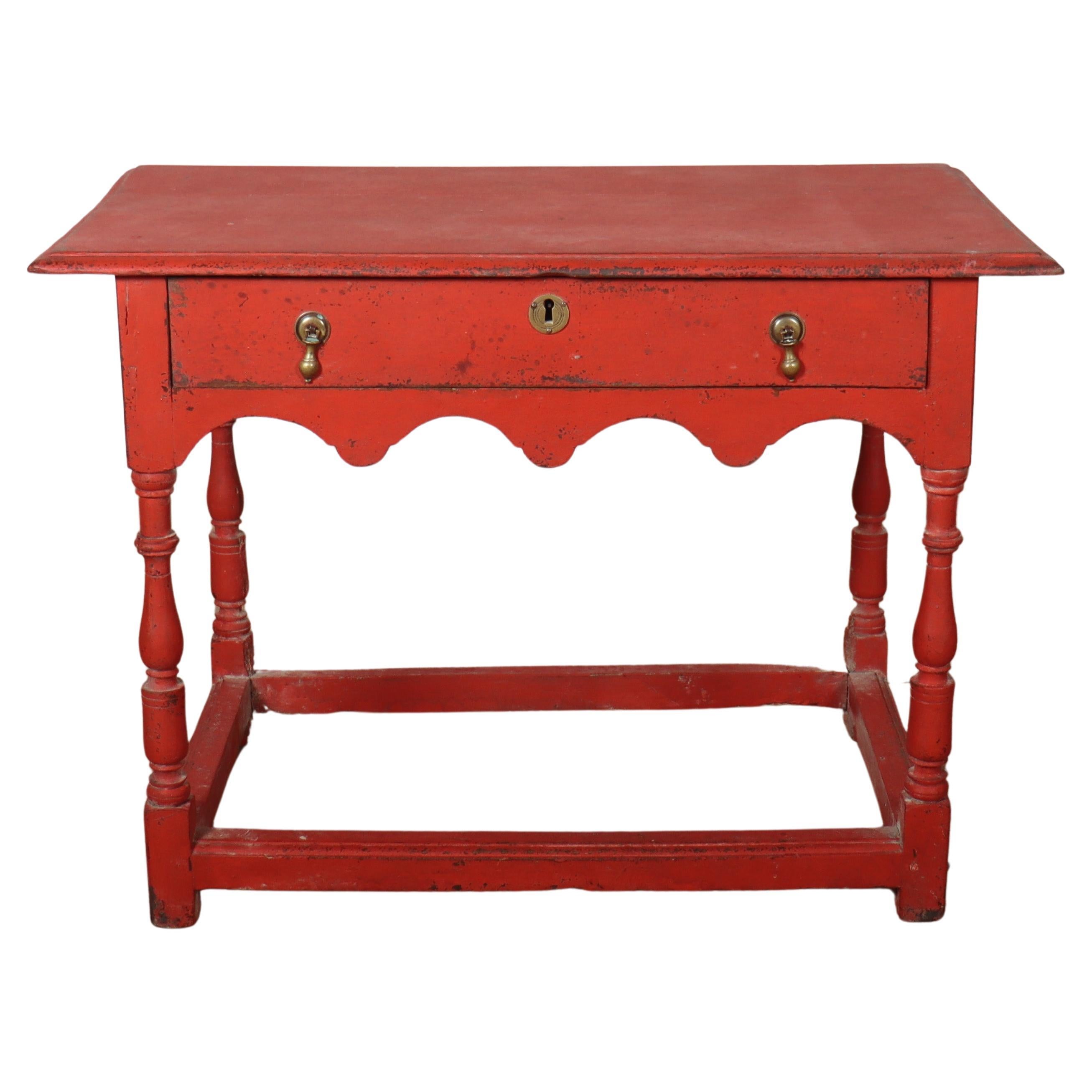 18th Century Painted Lamp Table