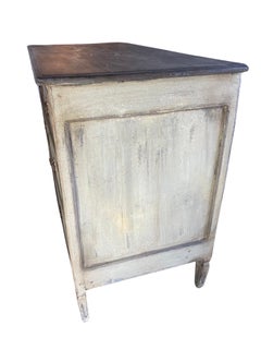 Commode Louis XVI peinte du 18e siècle