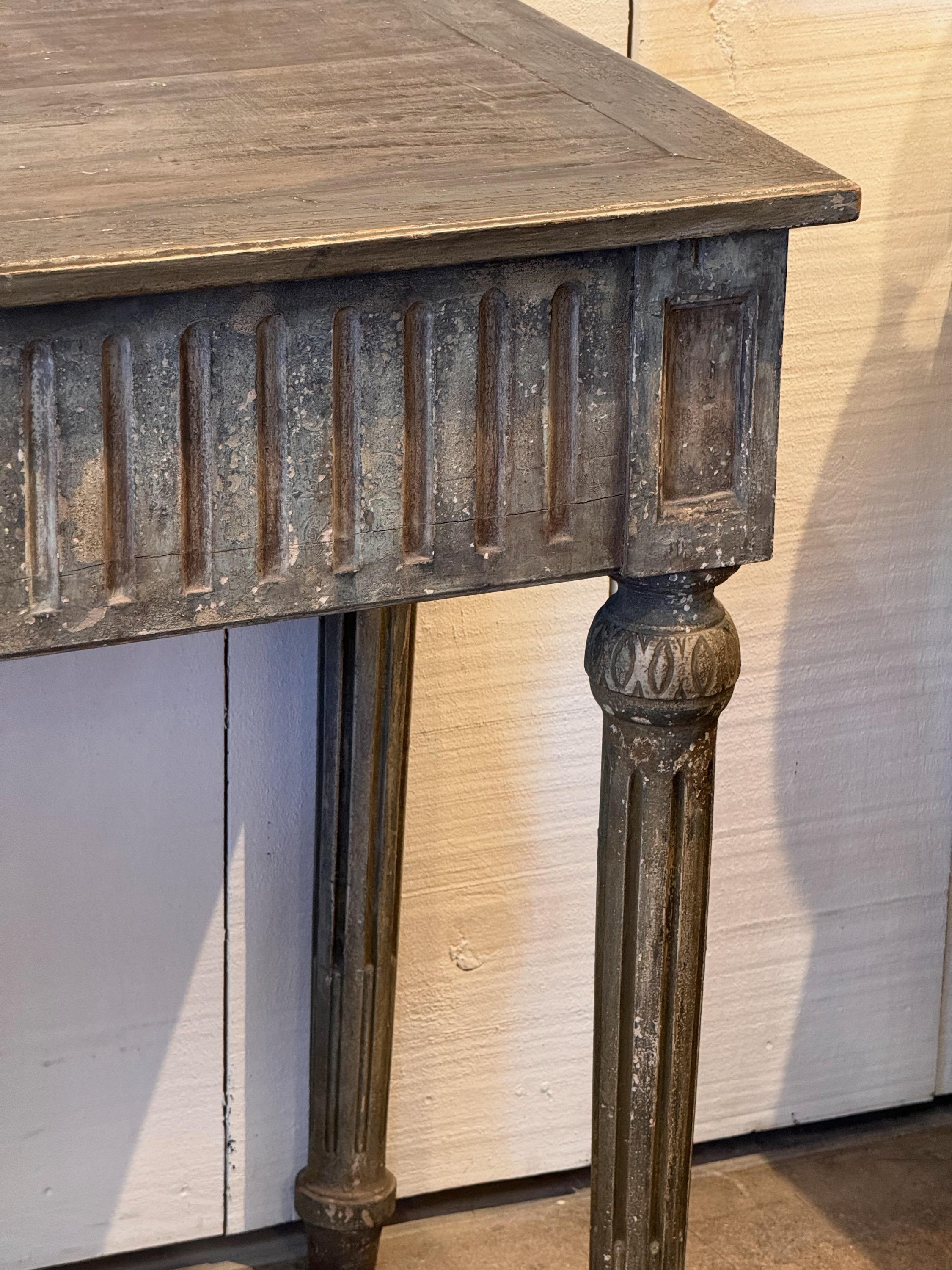 Italian 18th Century Painted Neoclassical Console Table