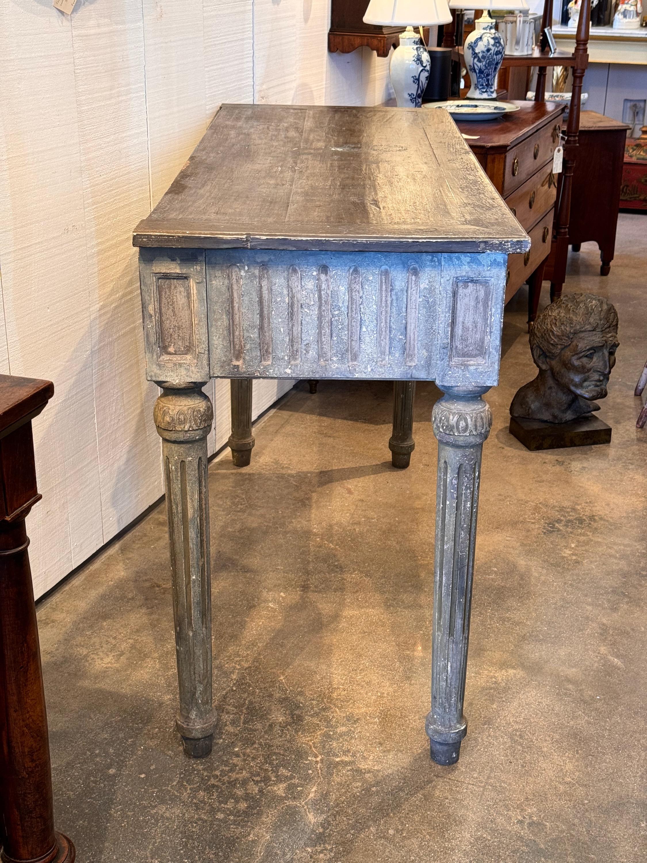 18th Century Painted Neoclassical Console Table 1