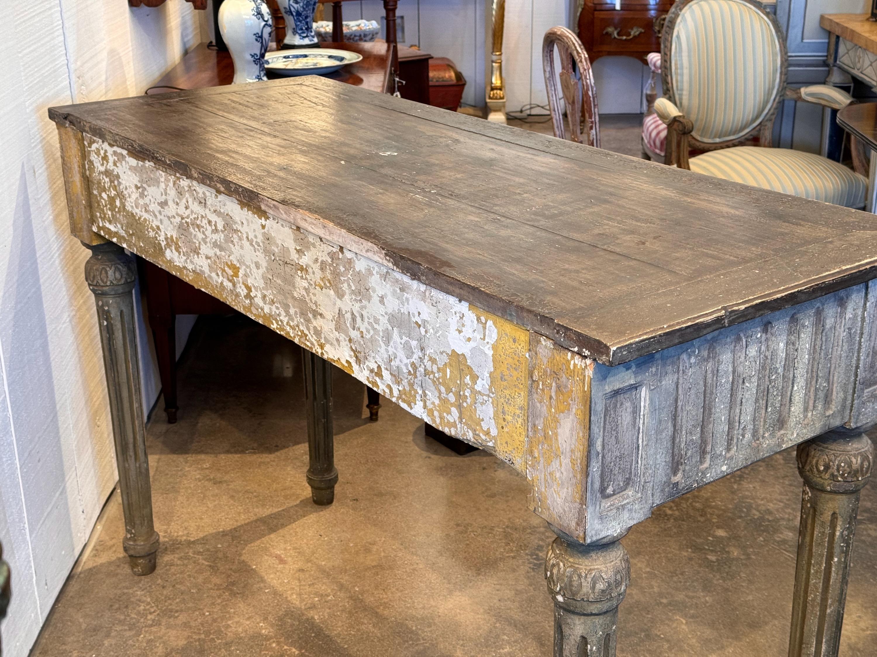 18th Century Painted Neoclassical Console Table 3