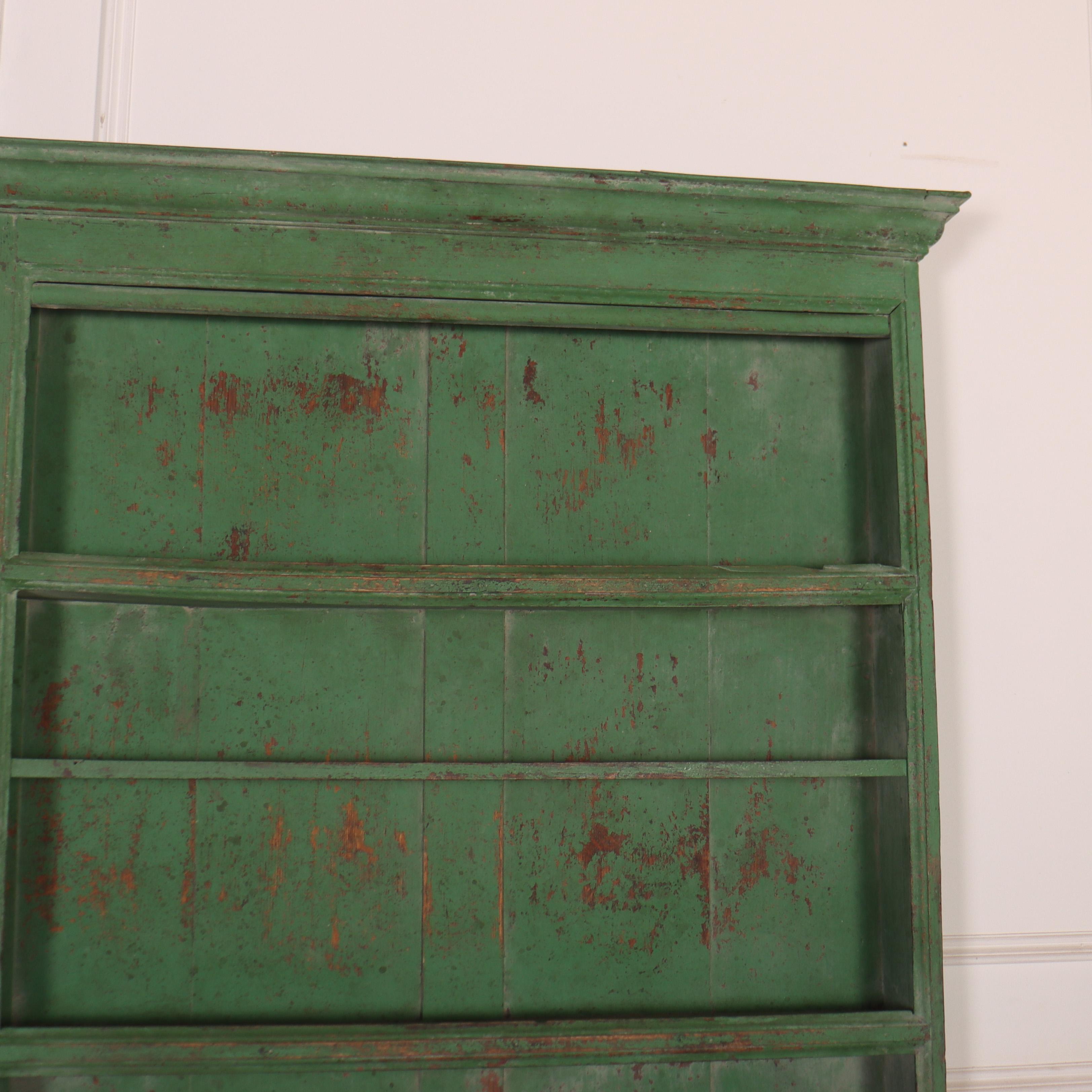 English 18th Century Painted Plate Rack For Sale