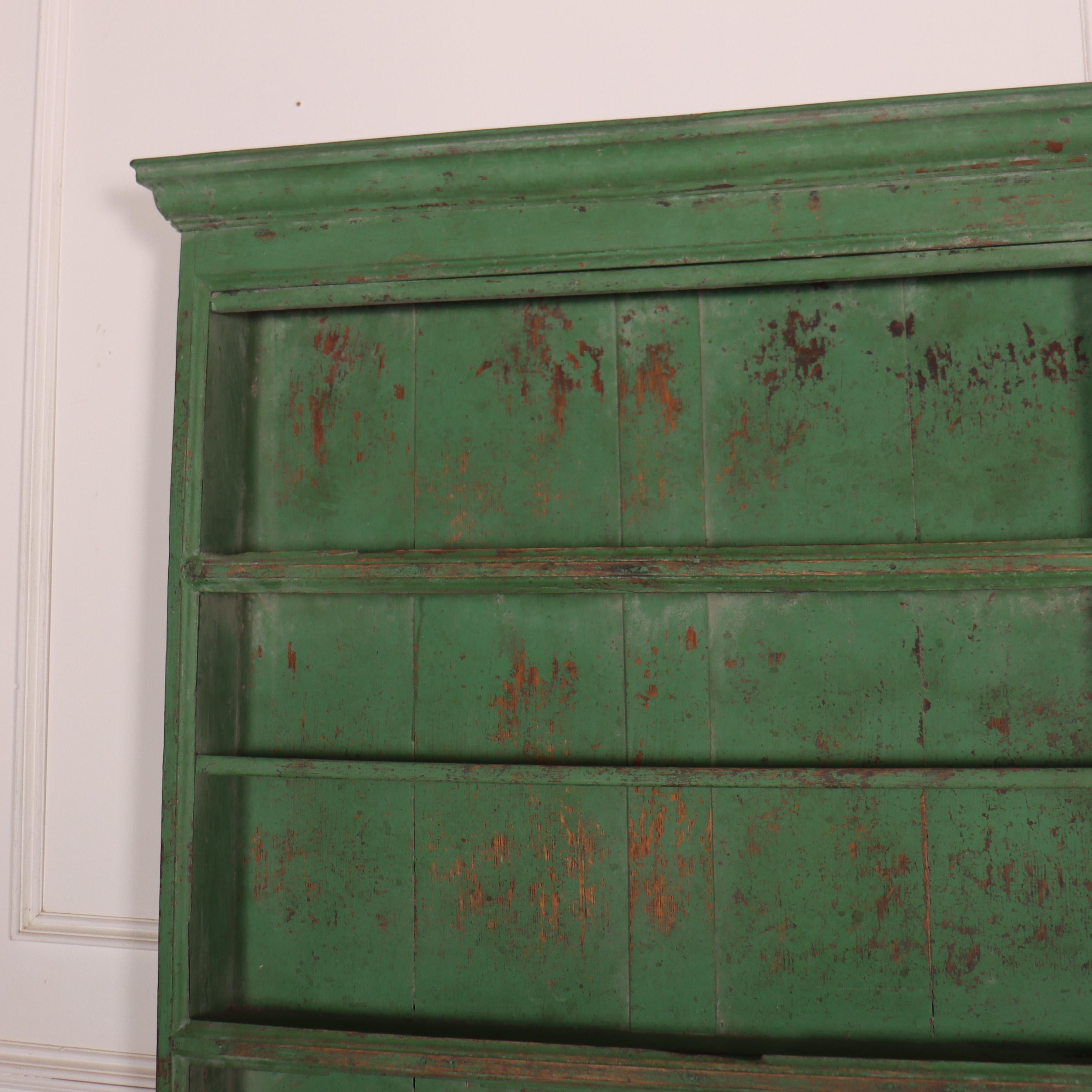 18th Century and Earlier 18th Century Painted Plate Rack For Sale