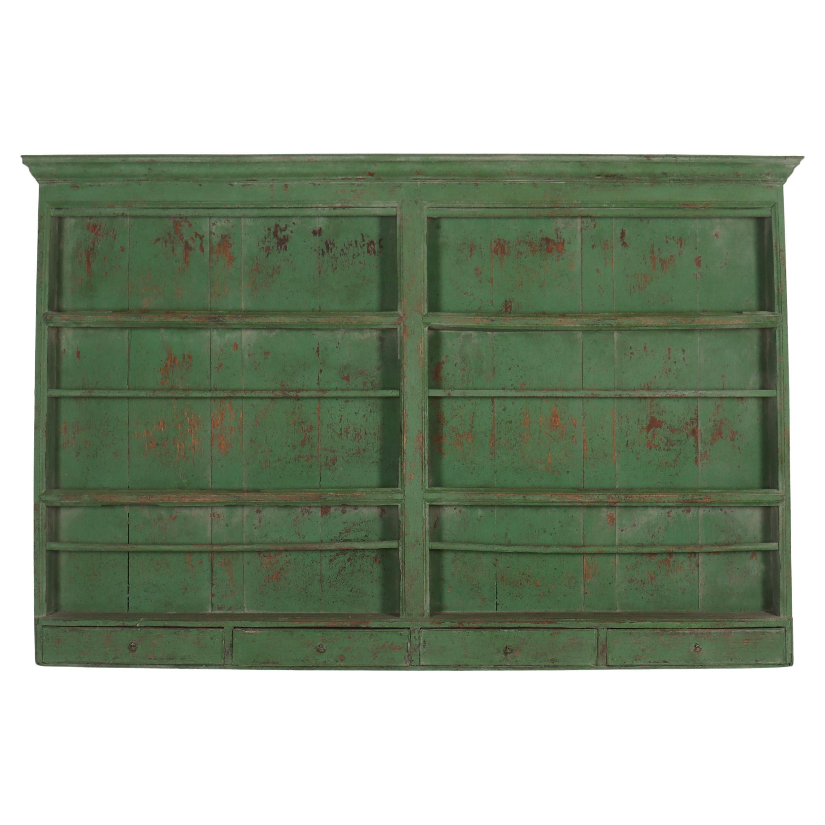 18th Century Painted Plate Rack For Sale