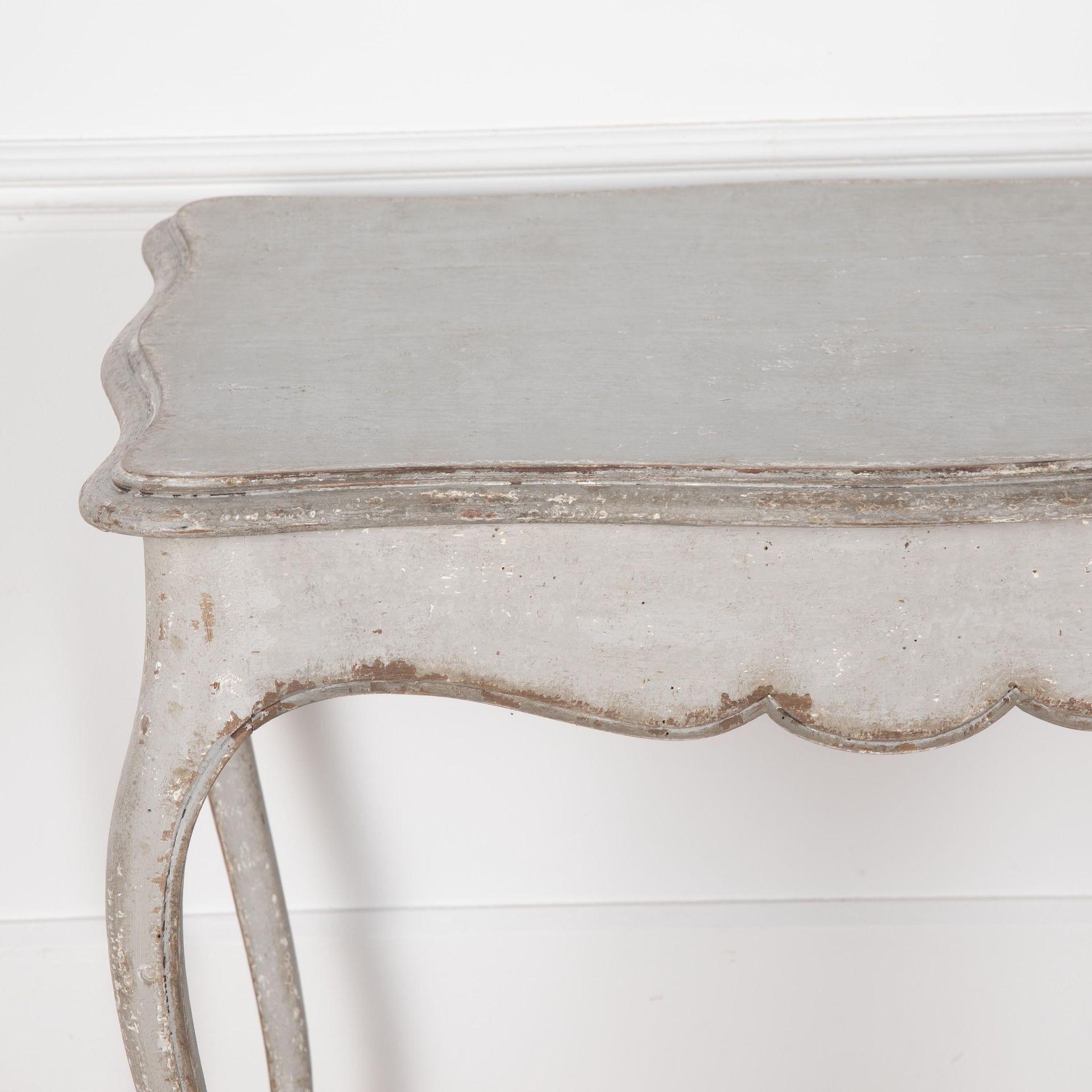 Wood 18th Century Painted Provencal Side Table For Sale