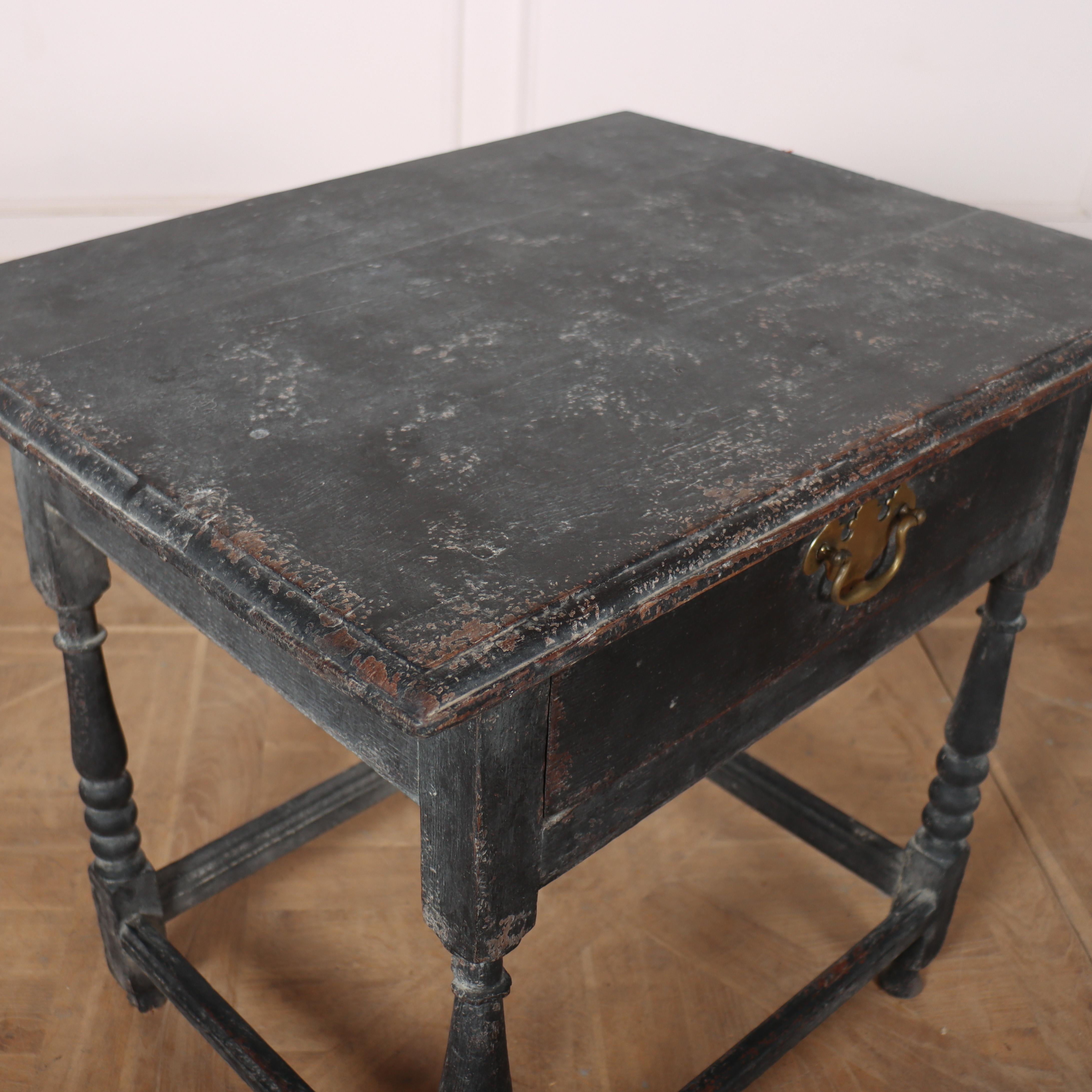 18th Century and Earlier 18th Century Painted Side Table For Sale