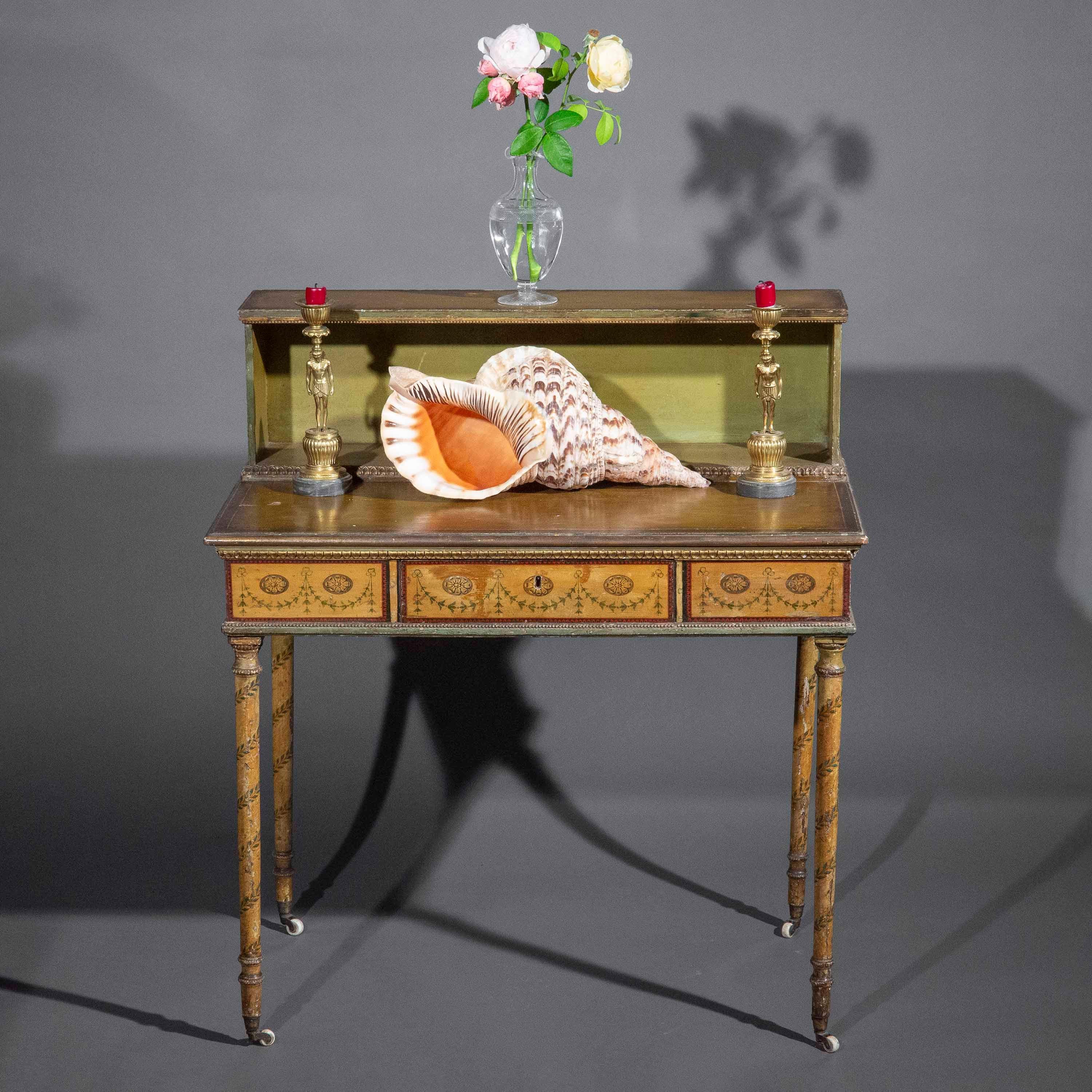 18th Century Painted Table, Attributed to George Brookshaw In Good Condition For Sale In Richmond, London