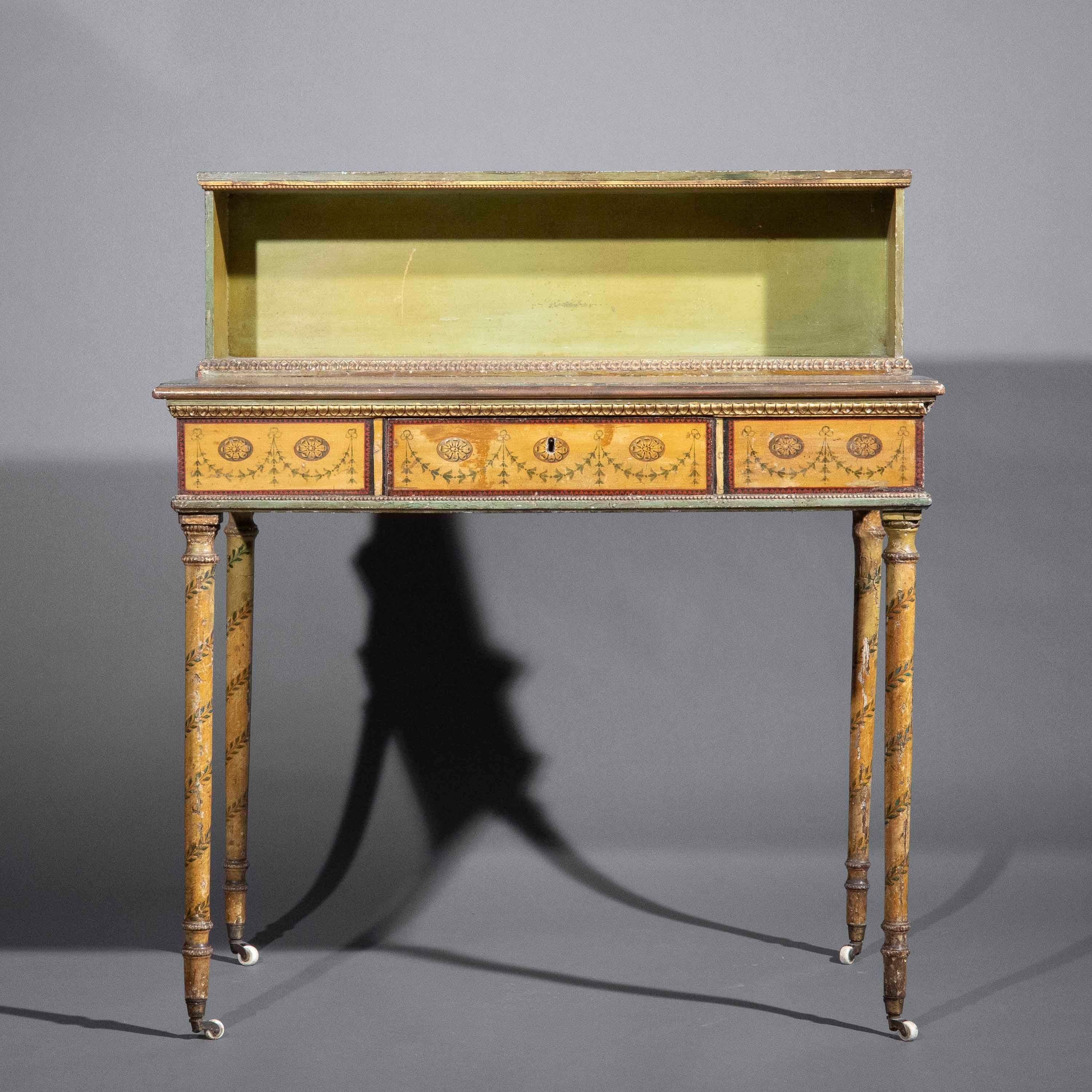 18th Century Painted Table, Attributed to George Brookshaw For Sale 1